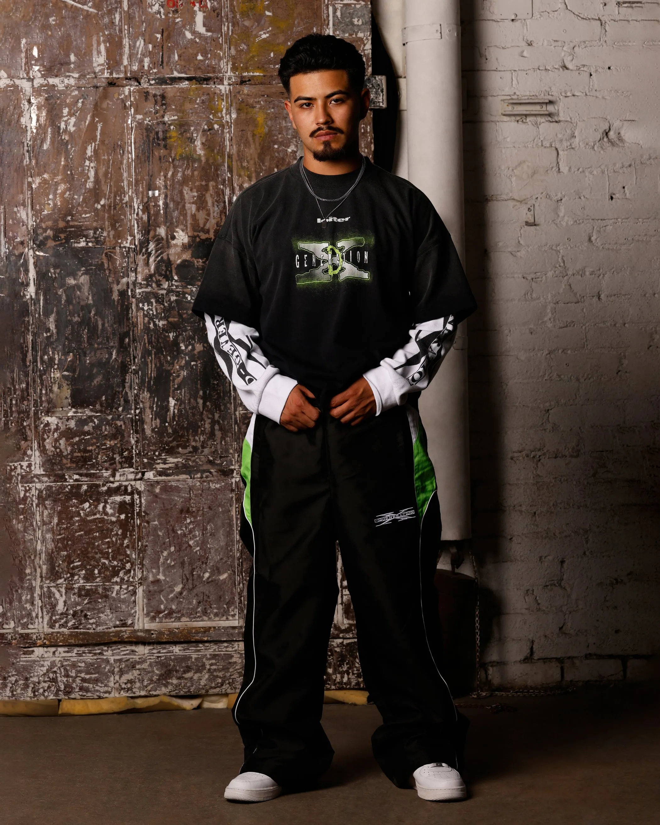 Loiter X WWE DX Generation Long Sleeve Vintage T-Shirt Black/White sold by Culture Kings product image thumbnail 3