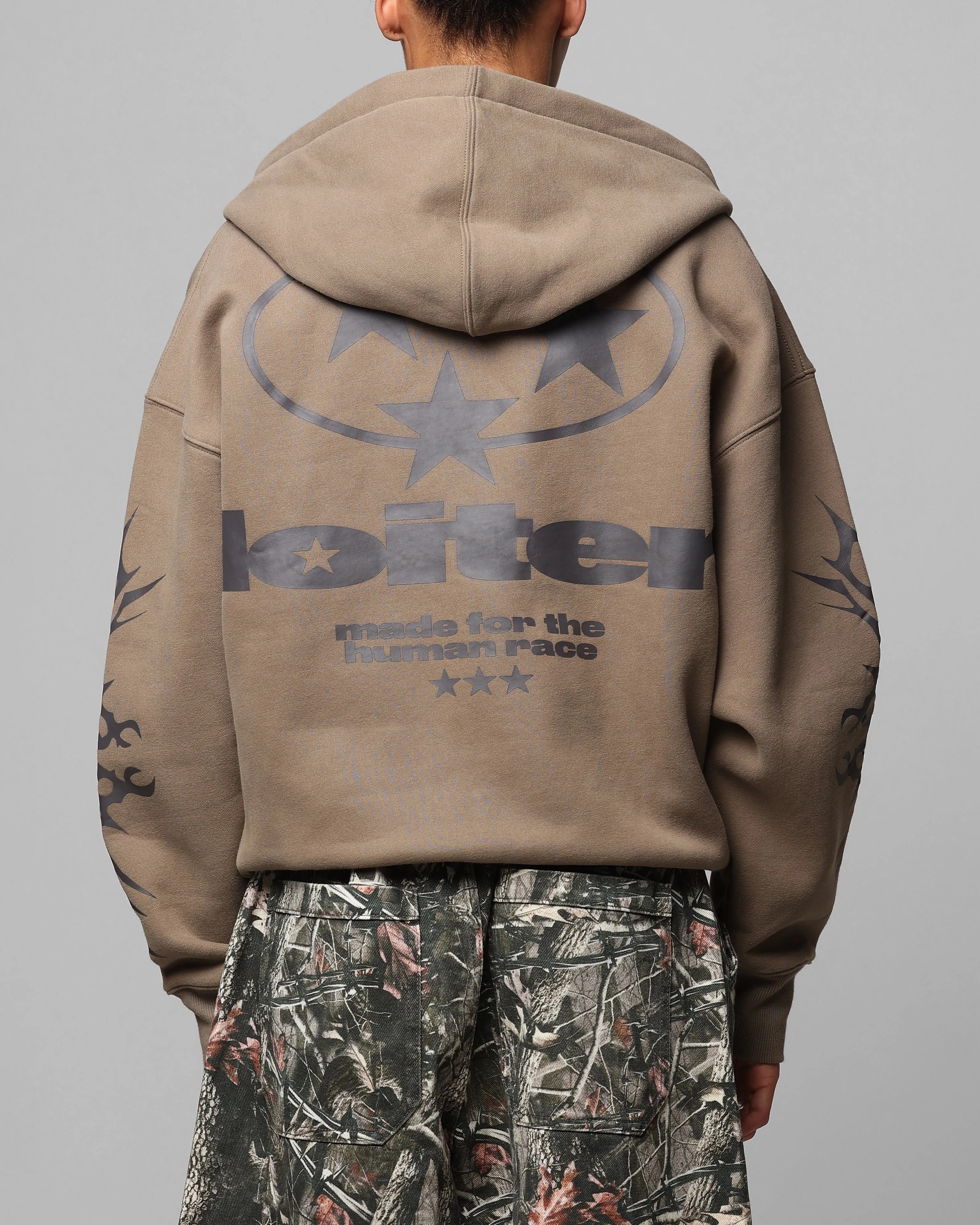 Loiter Solar Zip Hoodie Brown sold by Culture Kings product image thumbnail 2