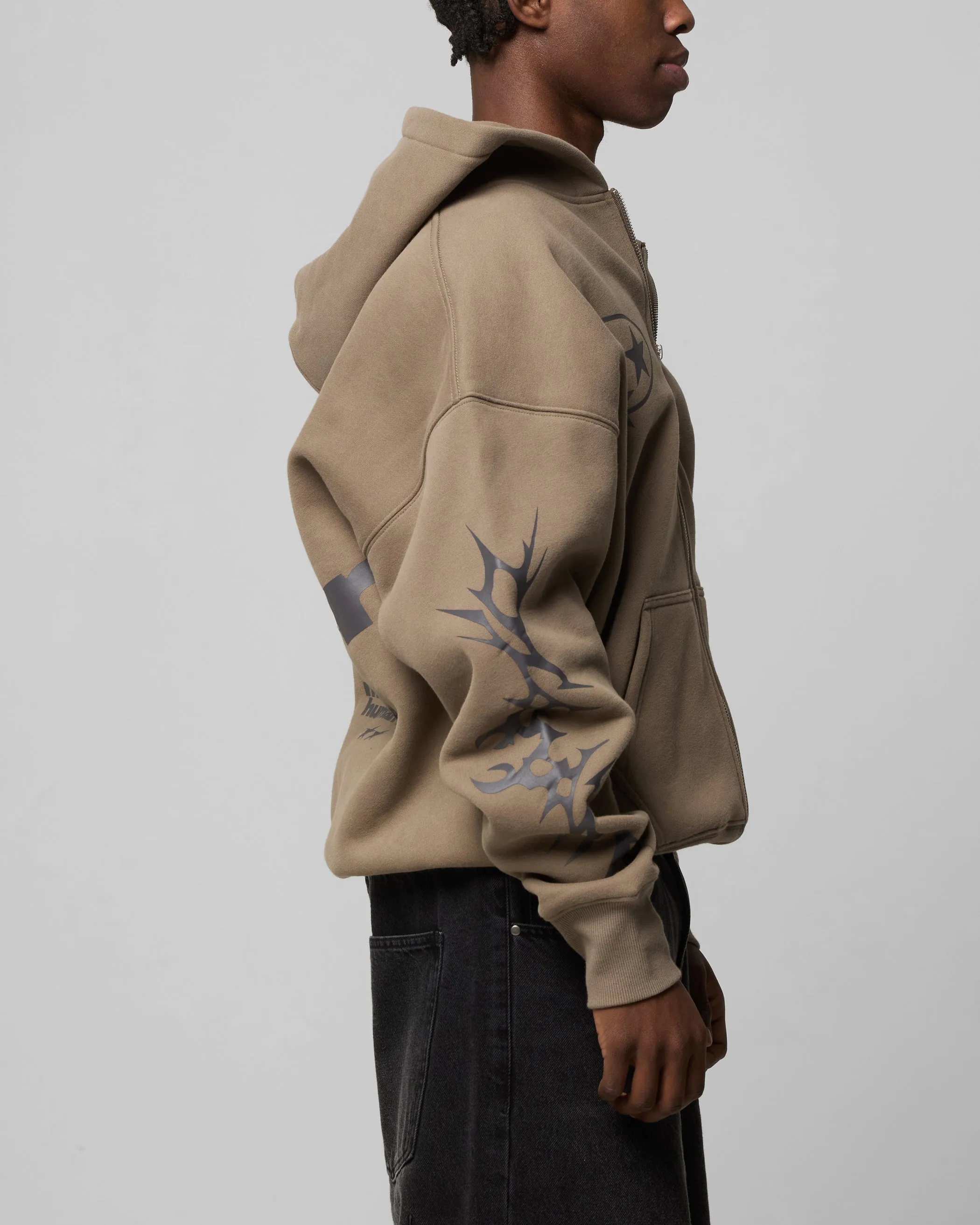 Loiter Solar Zip Hoodie Brown sold by Culture Kings product image thumbnail 5