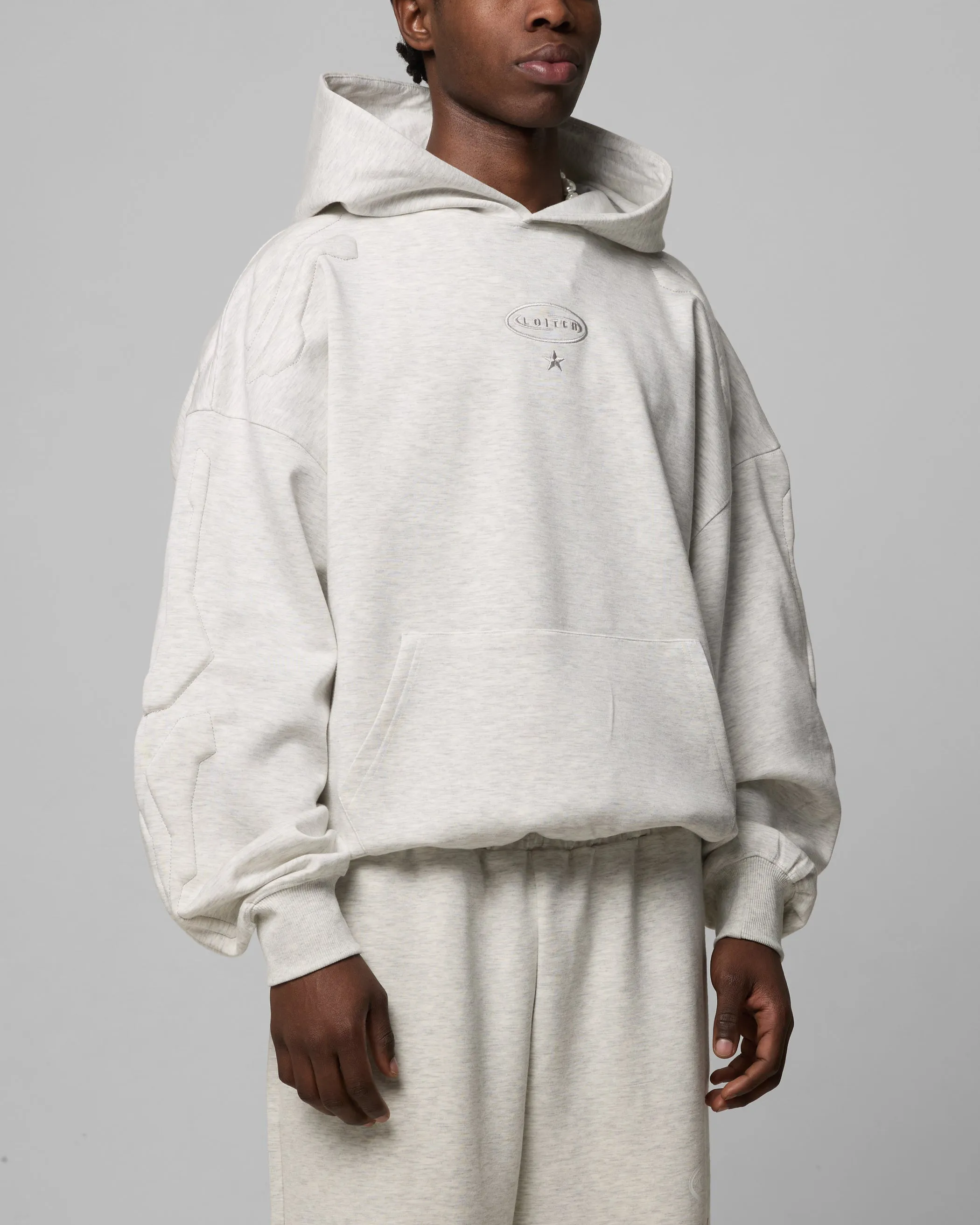Loiter Sandevistan Hoodie Grey Marle sold by Culture Kings product image thumbnail 2