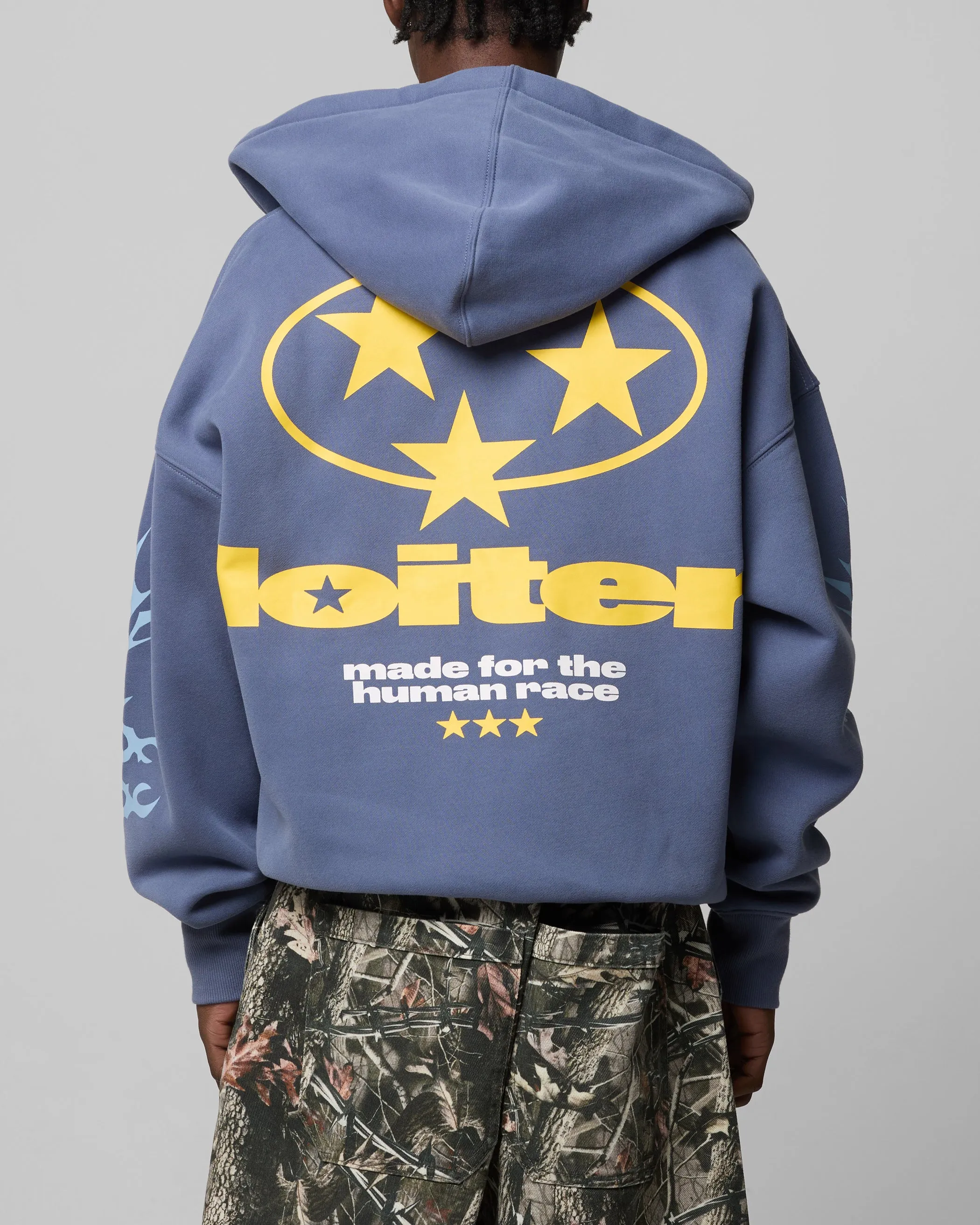 Loiter Solar Zip Hoodie Blue sold by Culture Kings product image thumbnail 2