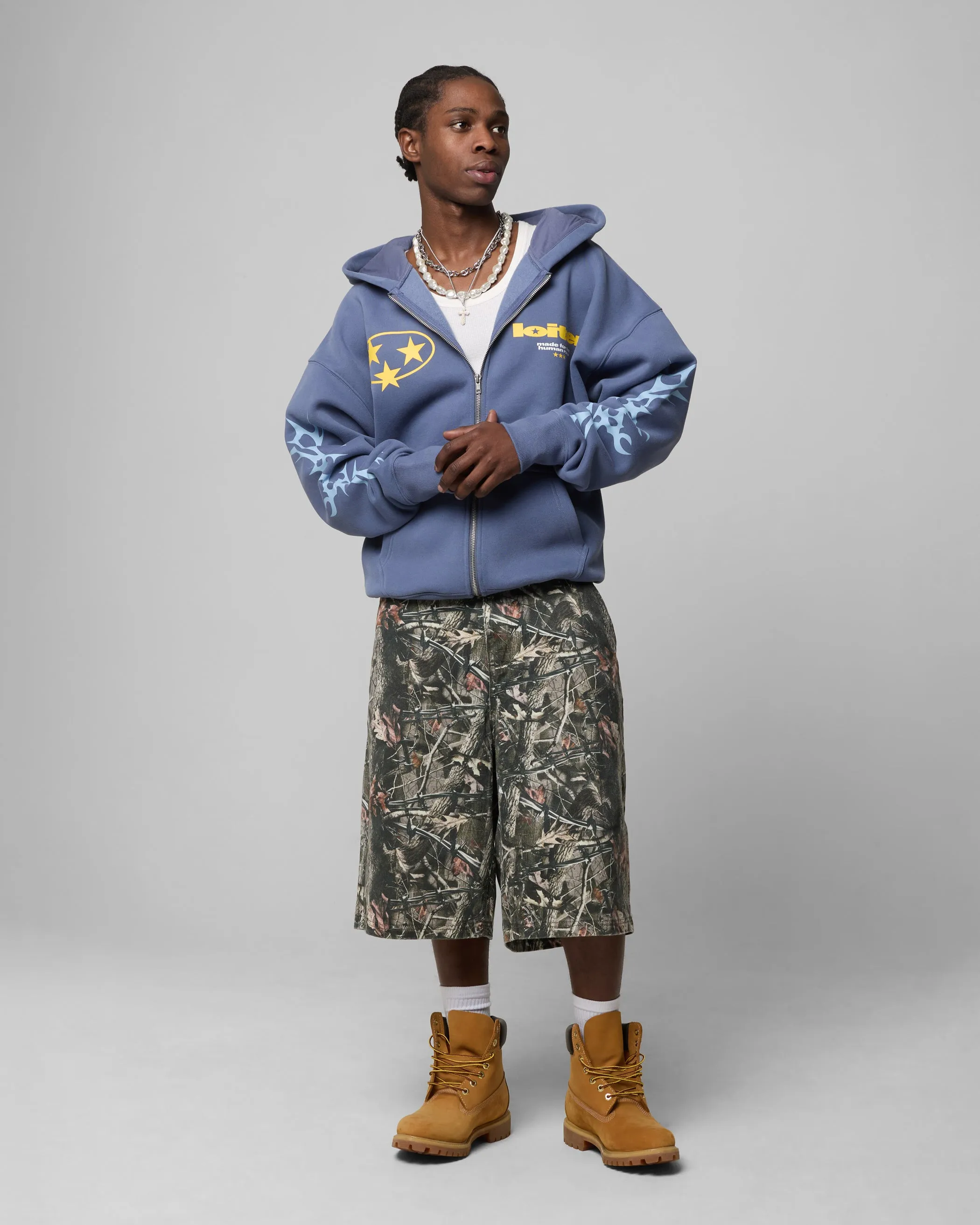 Loiter Solar Zip Hoodie Blue sold by Culture Kings product image thumbnail 3