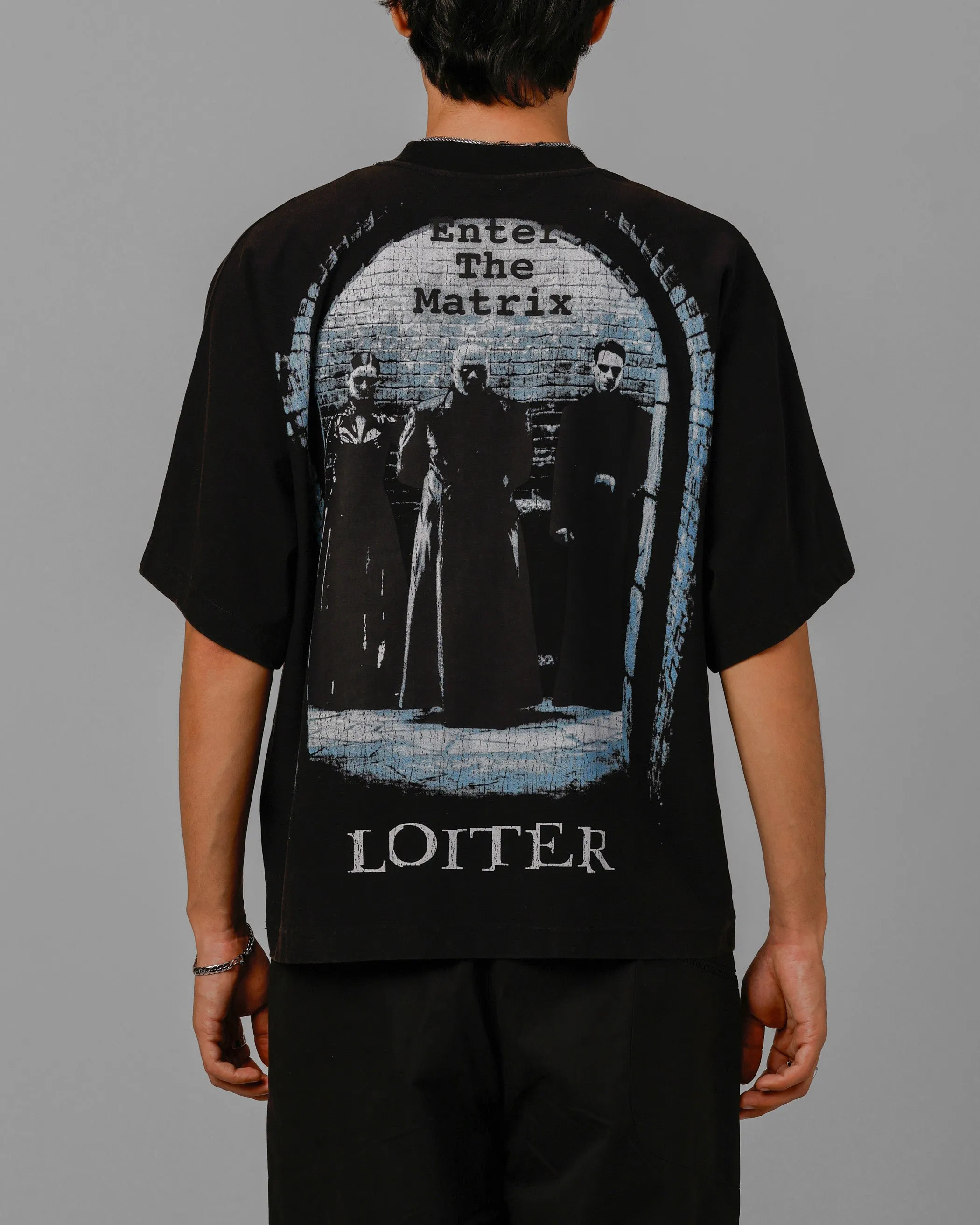 Loiter The Matrix Boxy T-Shirt Washed Black sold by Culture Kings
