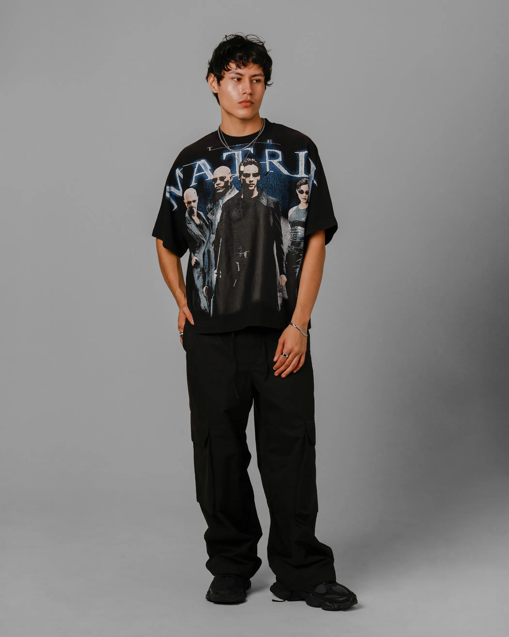 Loiter The Matrix Boxy T-Shirt Washed Black sold by Culture Kings product image thumbnail 3