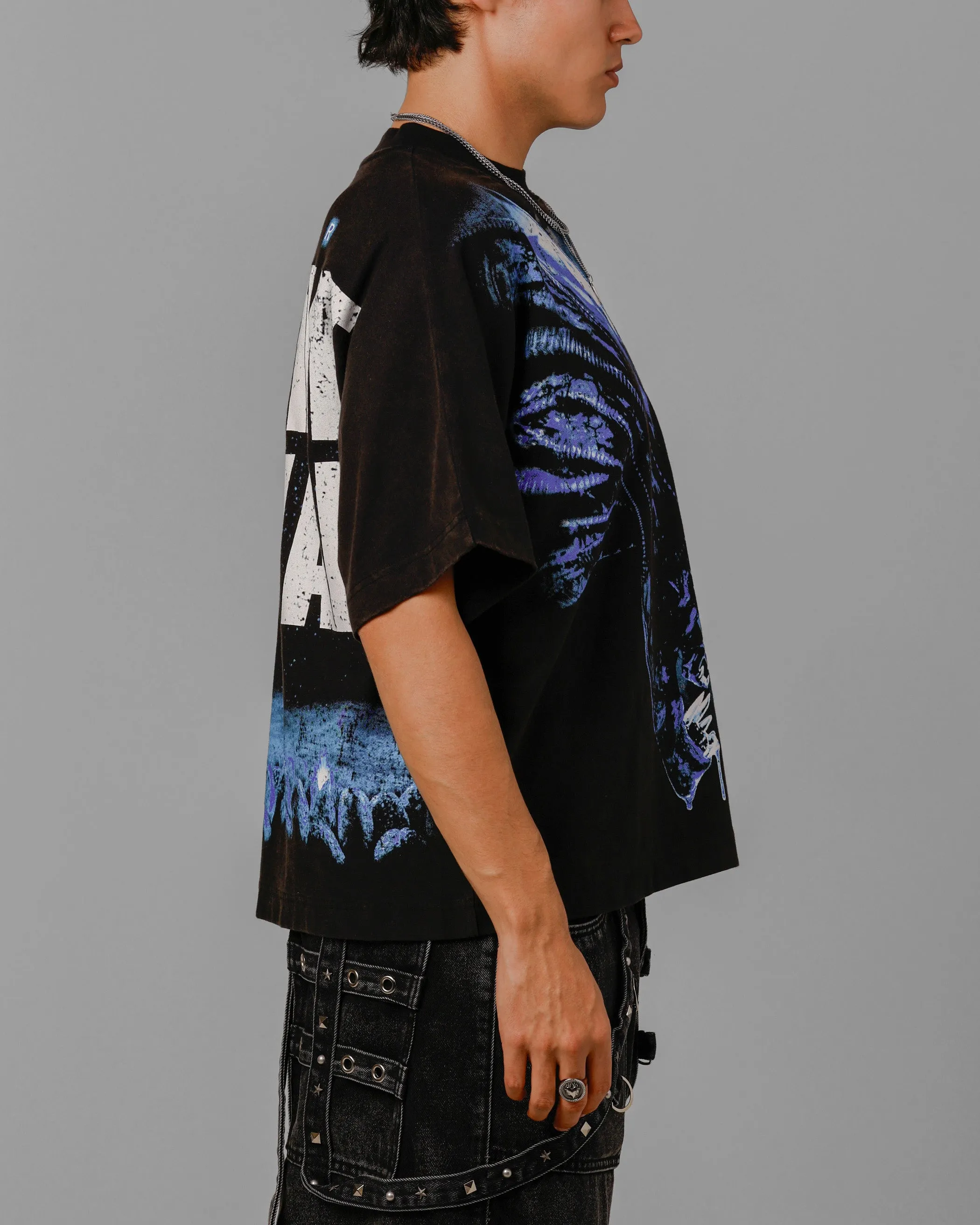 Loiter Alien It's War Boxy T-Shirt Washed Black sold by Culture Kings product image thumbnail 4