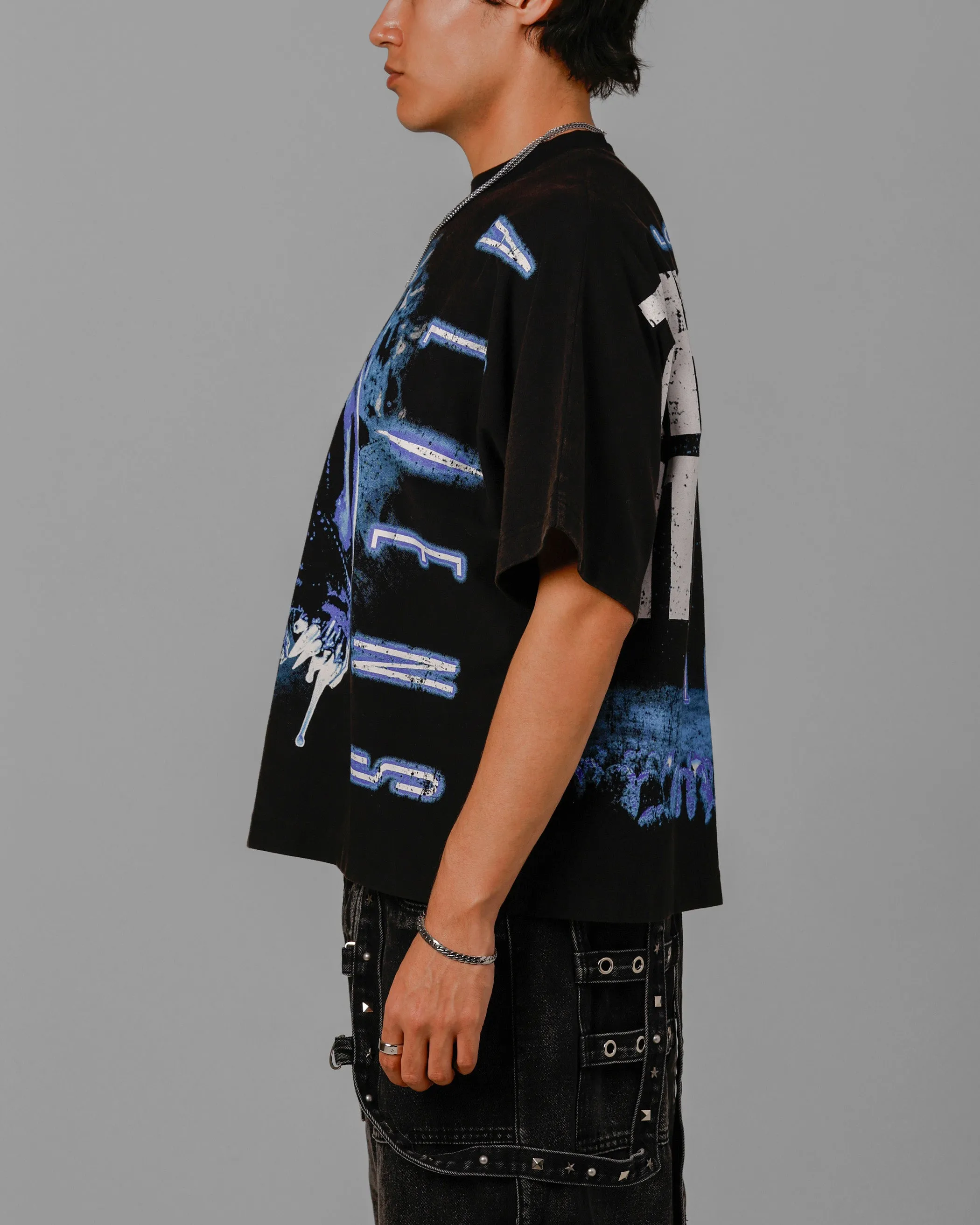 Loiter Alien It's War Boxy T-Shirt Washed Black sold by Culture Kings product image thumbnail 5