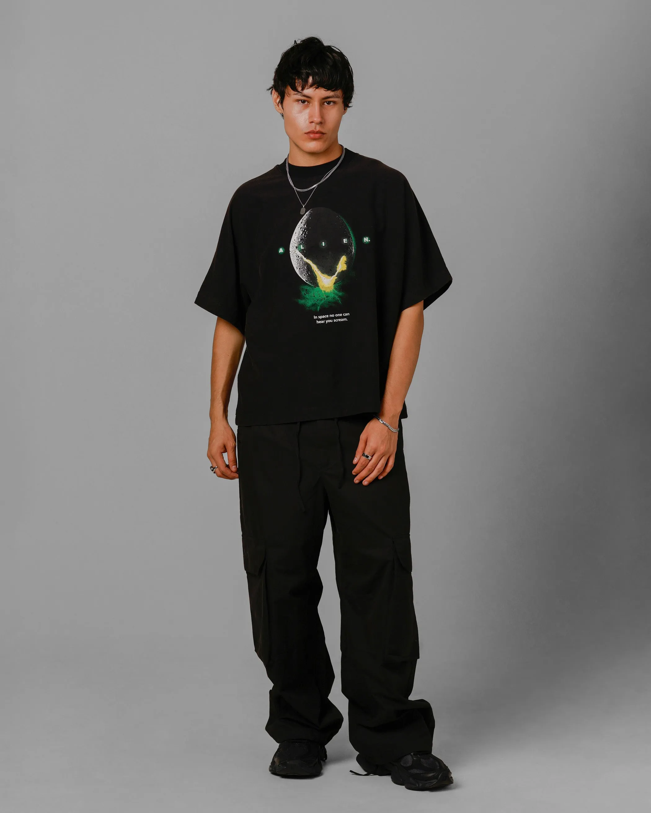 Loiter Alien Boxy T-Shirt Washed Black sold by Culture Kings product image thumbnail 3