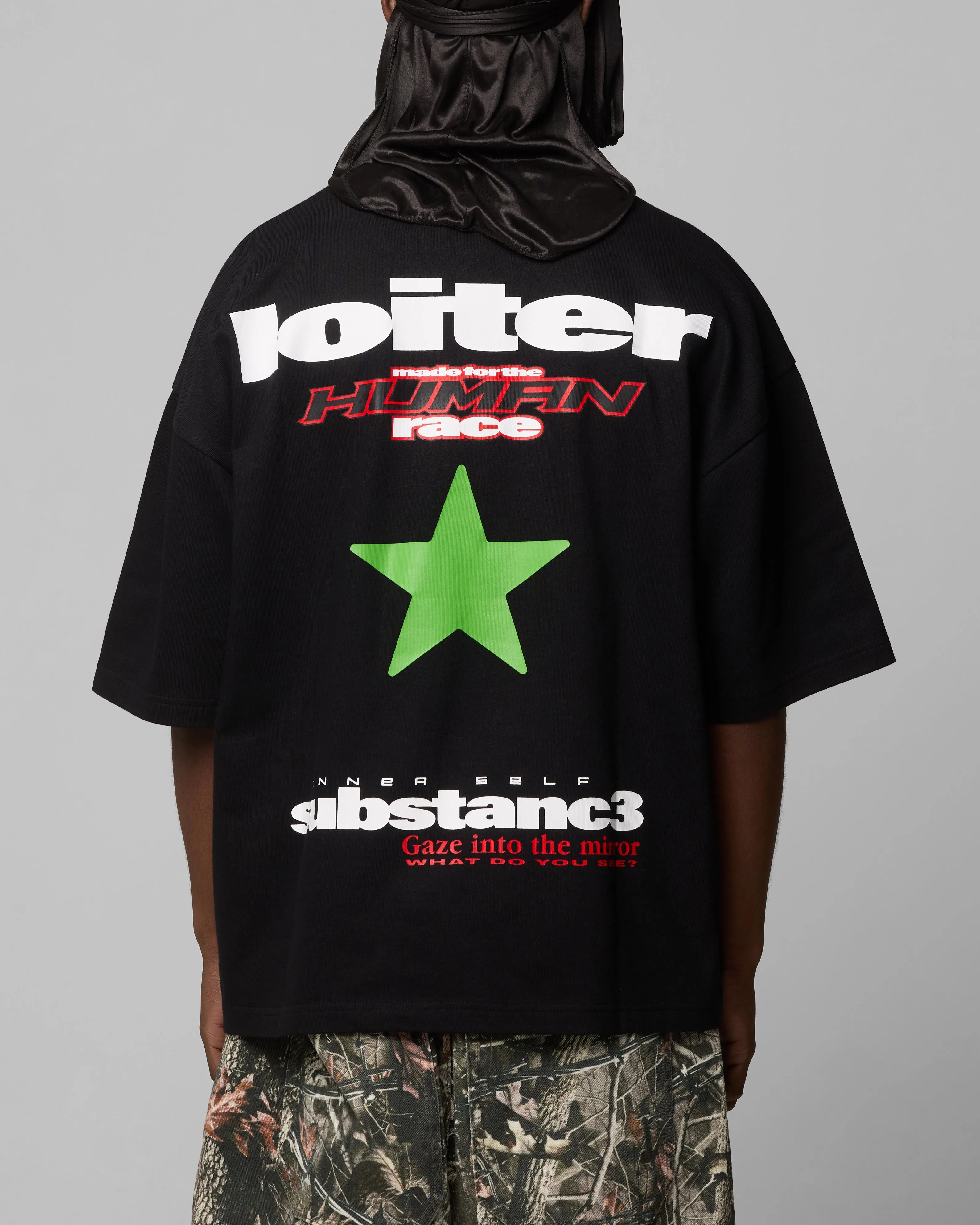 Loiter Substance T-Shirt Black sold by Culture Kings product image thumbnail 2