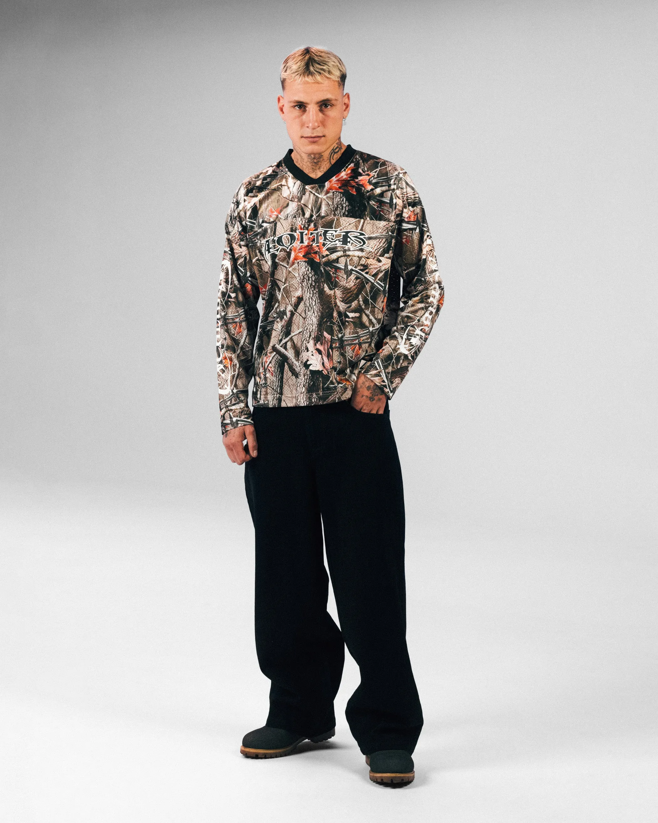 Loiter Long Sleeve Training Jersey Real Treet Camo sold by Culture Kings product image thumbnail 5