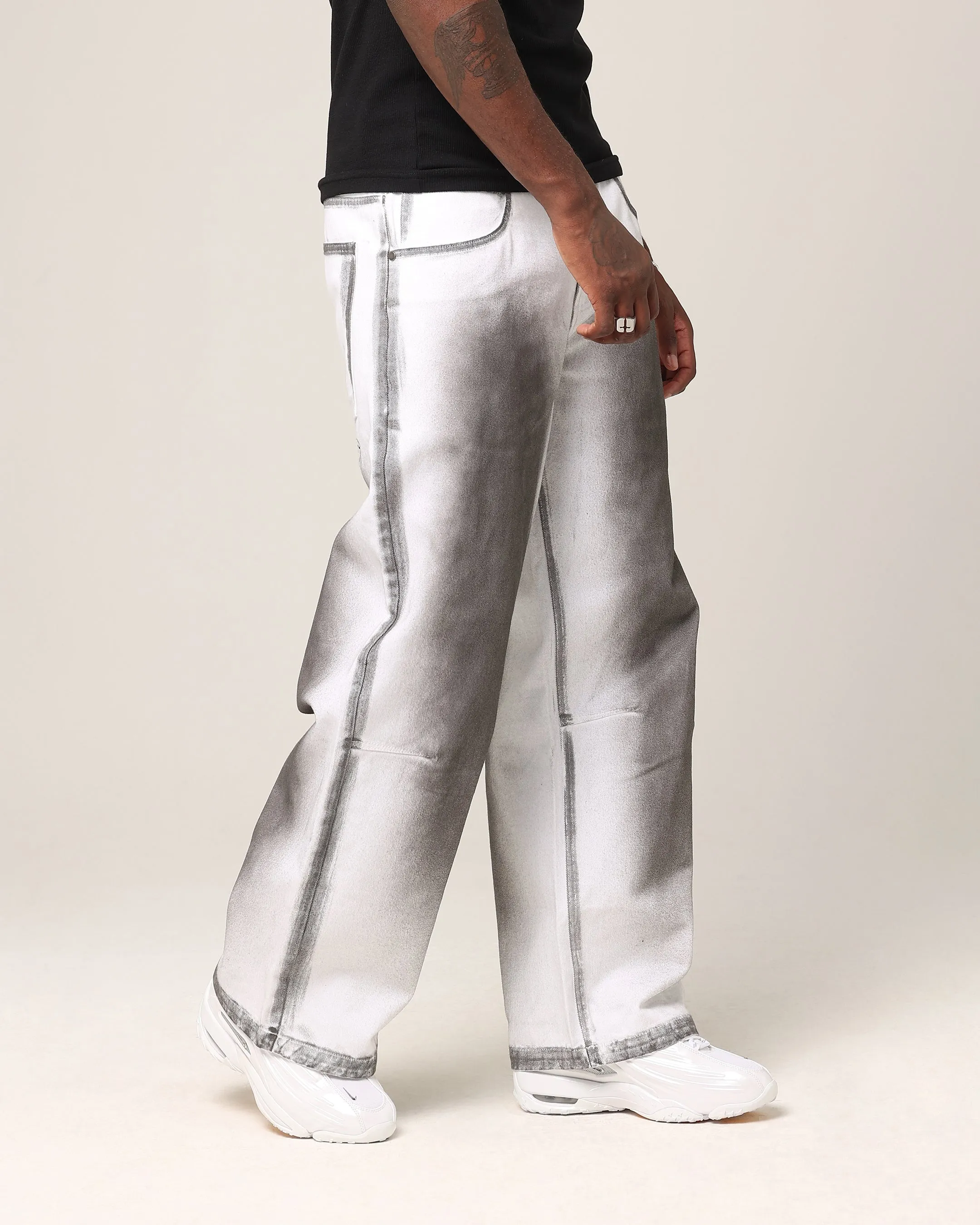 Saint Morta Flux Amplus Jeans White/Black sold by Culture Kings product image thumbnail 5
