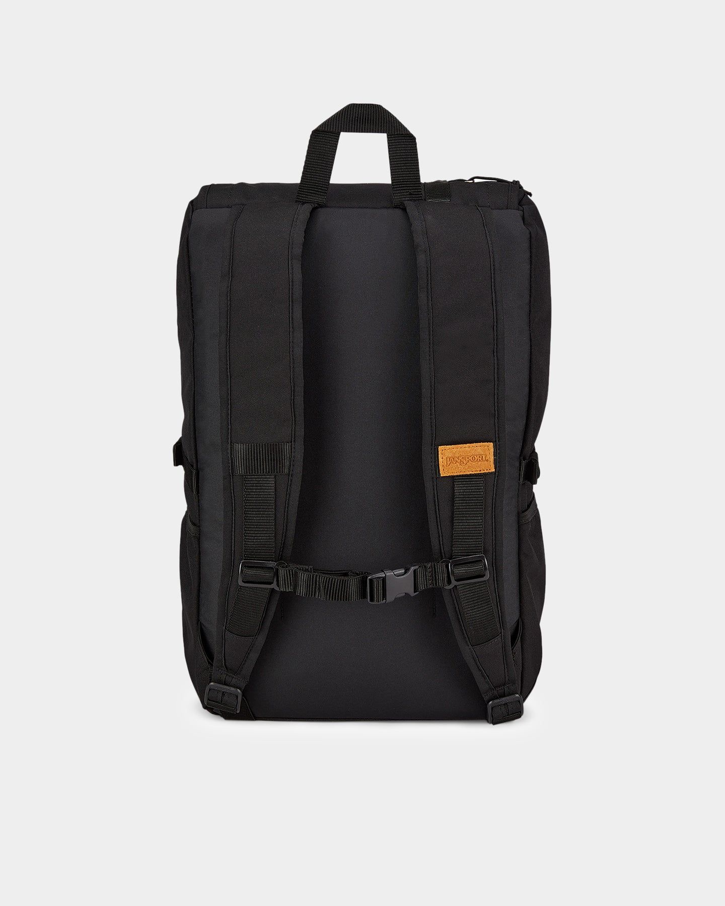 Jansport  Hatchet Black Backpack with Tan Accents NEW JanSport Backpack Hatchet Rolltop Black main image 2