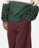MNML Wide Leg Trouser Pants Red sold by Culture Kings