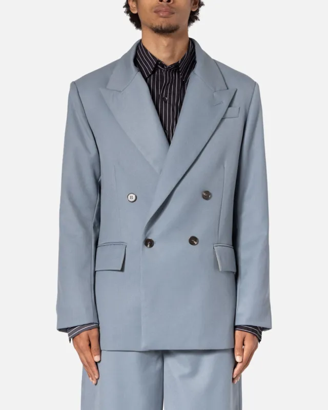 MNML Double Breasted Suit Jacket Teal made by MNML