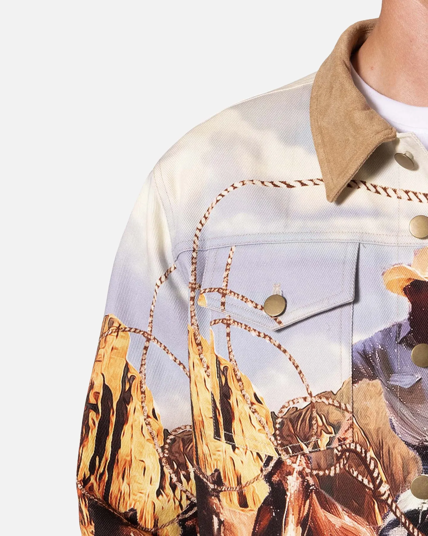 MNML Cowboy Print Trucker Jacket Multi sold by Culture Kings product image thumbnail 5