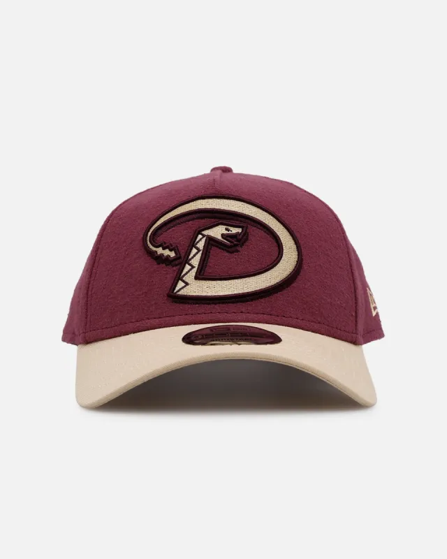 New Era Arizona Diamondbacks 'Moleskin' 9FORTY A-Frame Snapback Maroon sold by Culture Kings