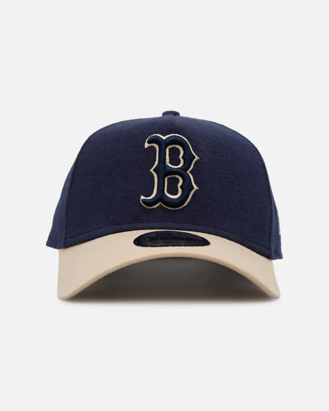 New Era Boston Red Sox 'Moleskin' 9FORTY A-Frame Snapback Navy sold by Culture Kings
