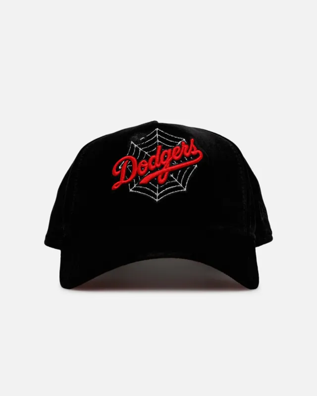New Era Los Angeles Dodgers 'Spider Web' 9FORTY A-Frame Snapback Black/Red sold by Culture Kings