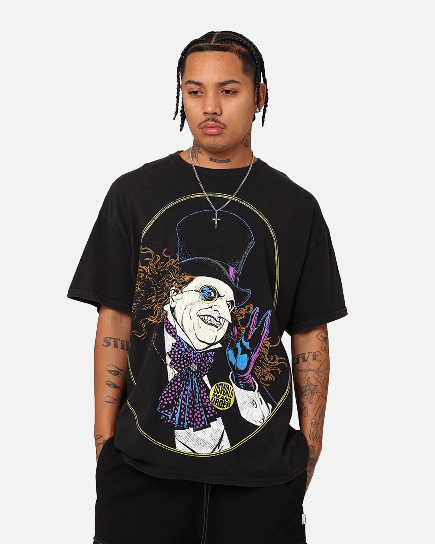 Goat Crew X DC Batman The Penguin Vintage T-Shirt Black Wash sold by Culture Kings