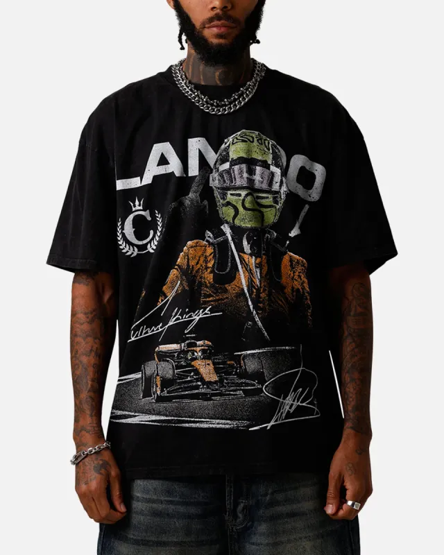 Culture Kings X Mclaren Lando Norris 'Vegas Grand Prix 2024' Signature T-Shirt Black Acidwash sold by Culture Kings
