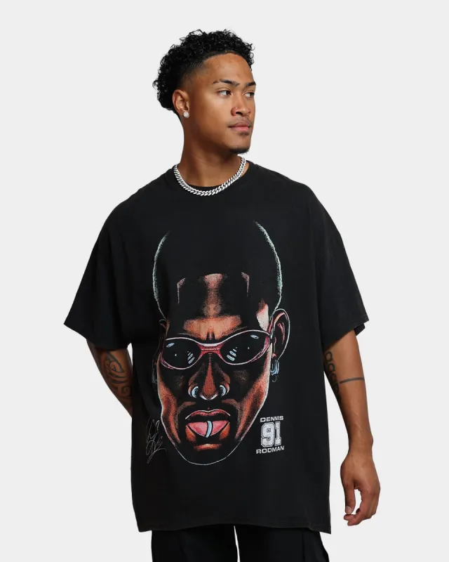 Rodman Brand 91 Face Vintage T-Shirt Washed Black sold by Culture Kings