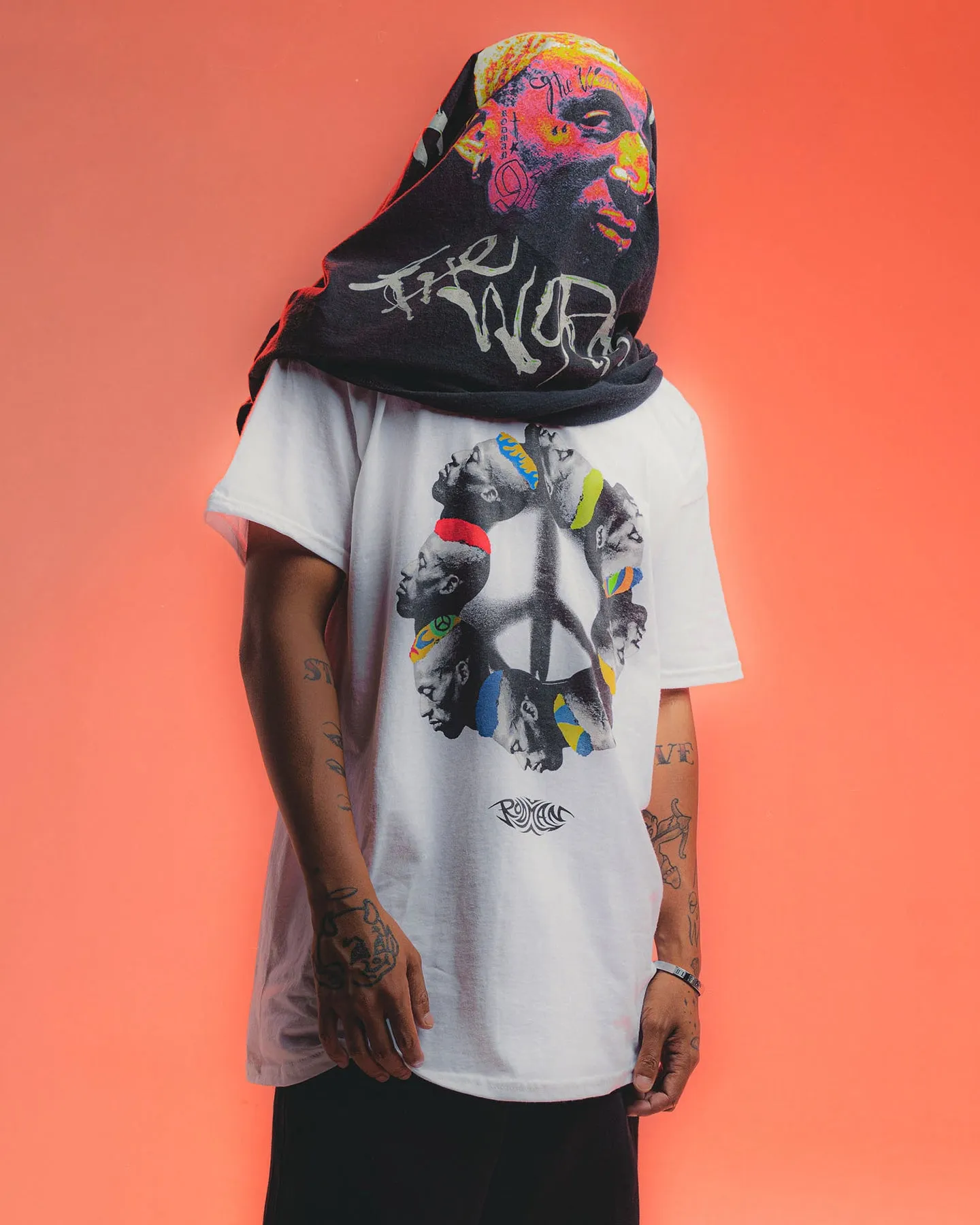 Rodman Brand Peace Head T-Shirt White sold by Culture Kings product image thumbnail 2
