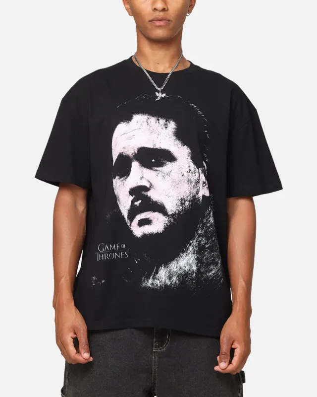 Goat Crew X Game Of Thrones Jon Snow Vintage T-Shirt Black Acidwash sold by Culture Kings