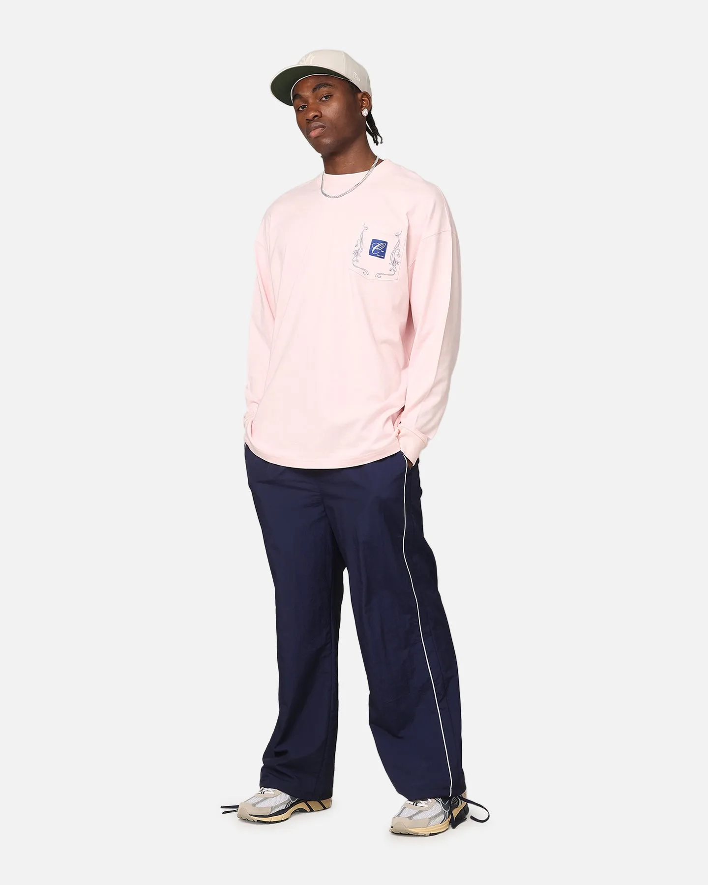 Carre Floral Pocket Oversized Long Sleeve T-Shirt Pink sold by Culture Kings product image thumbnail 2