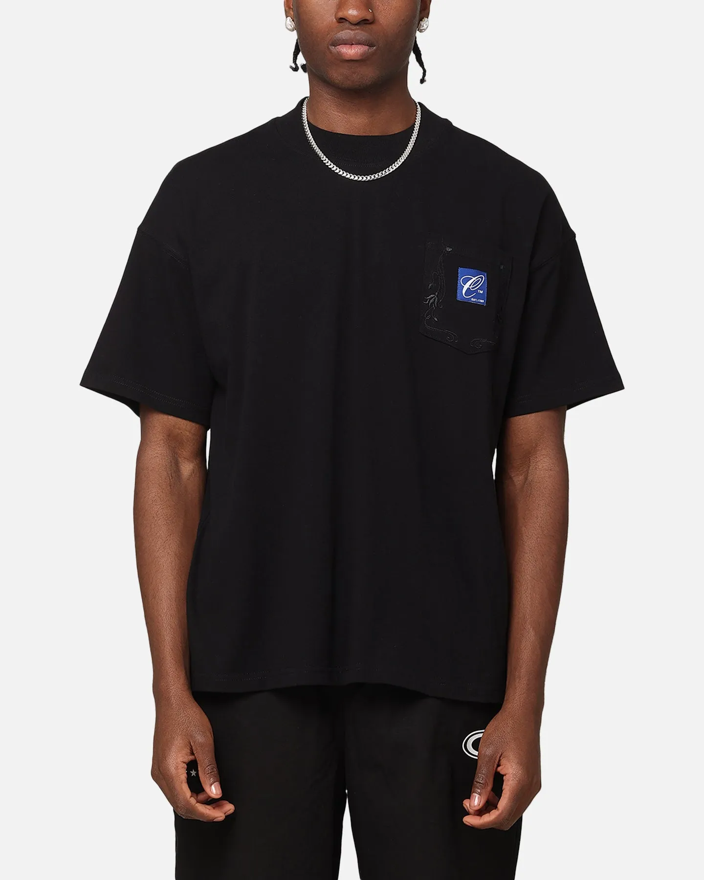 Carre Floral Pocket Oversized T-Shirt Black sold by Culture Kings