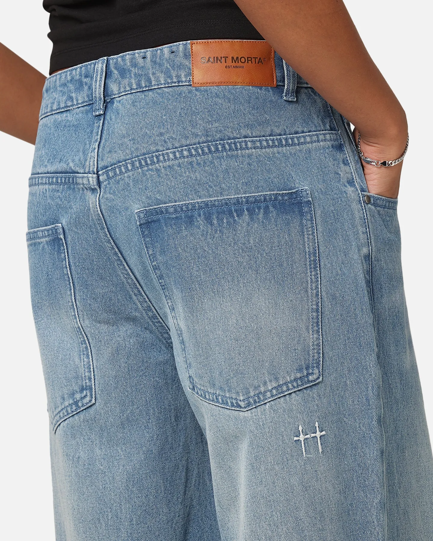 Saint Morta Amplus Jeans Medium Blue sold by Culture Kings product image thumbnail 3