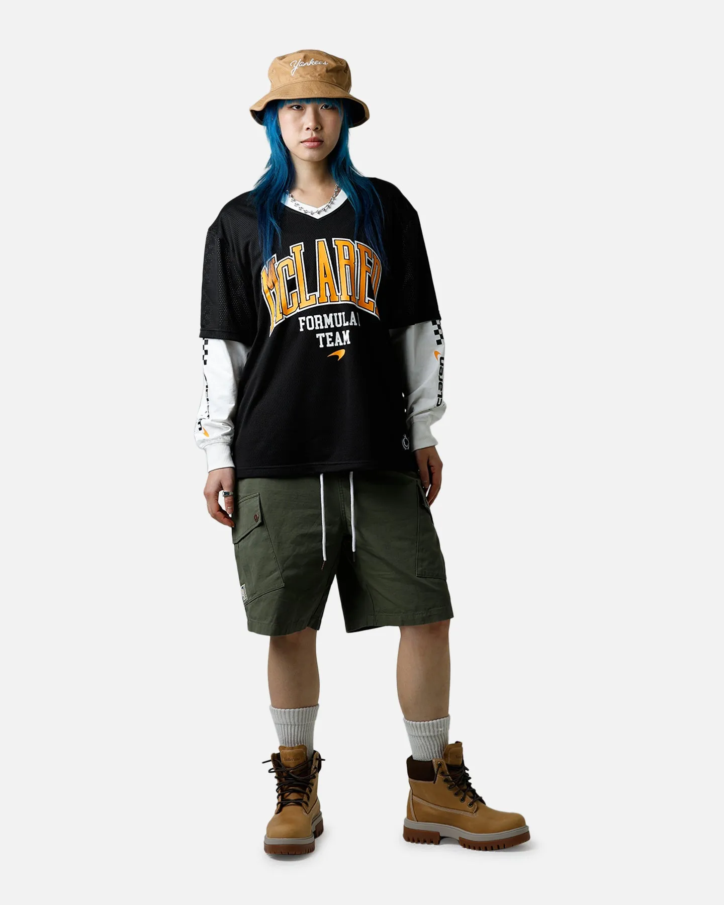 We Are The Wild Collective X Women's Mclaren 'Vegas Grad Prix 2024' Mesh Long Sleeve Jersey Black sold by Culture Kings product image thumbnail 4