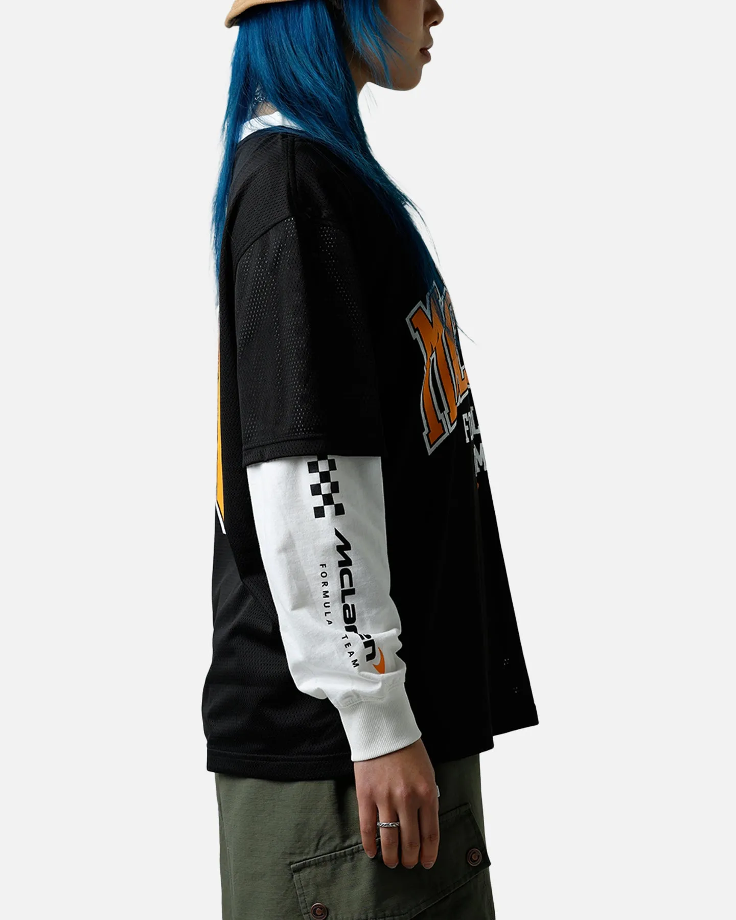 We Are The Wild Collective X Women's Mclaren 'Vegas Grad Prix 2024' Mesh Long Sleeve Jersey Black sold by Culture Kings product image thumbnail 5