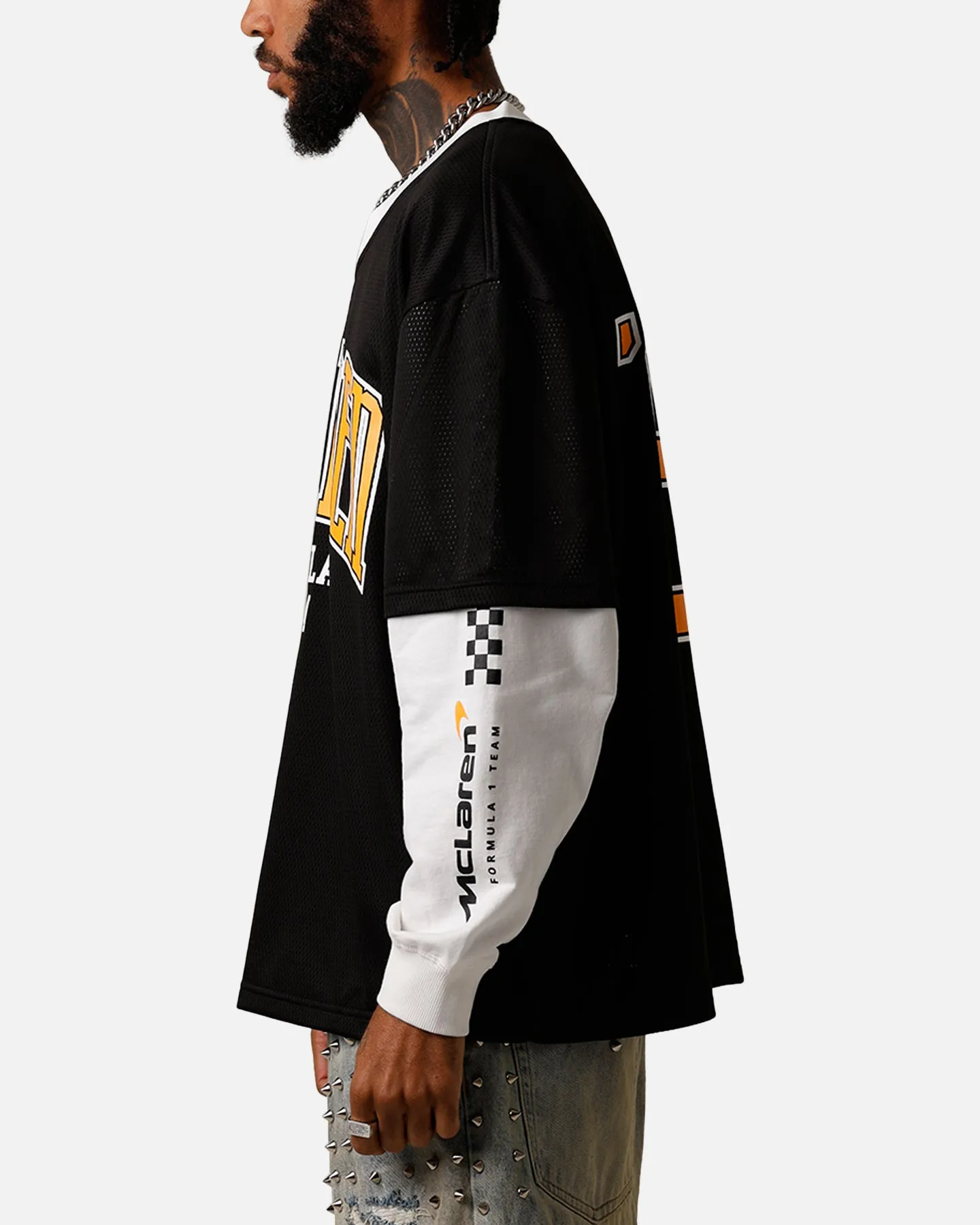 We Are The Wild Collective X Women's Mclaren 'Vegas Grad Prix 2024' Mesh Long Sleeve Jersey Black sold by Culture Kings product image thumbnail 5
