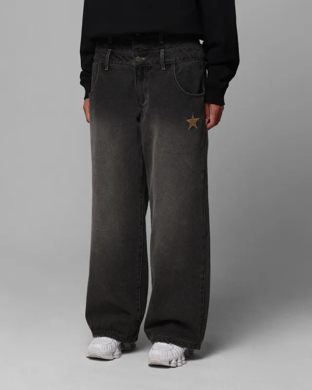 Loiter Star Layered Jeans Vintage Black sold by Culture Kings