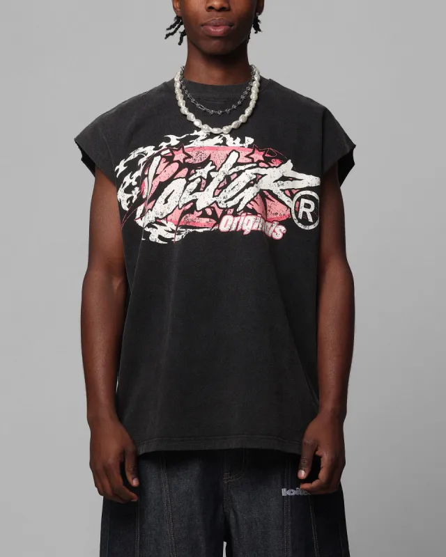 Loiter Motor Oversized Muscle T-Shirt Charcoal sold by Culture Kings