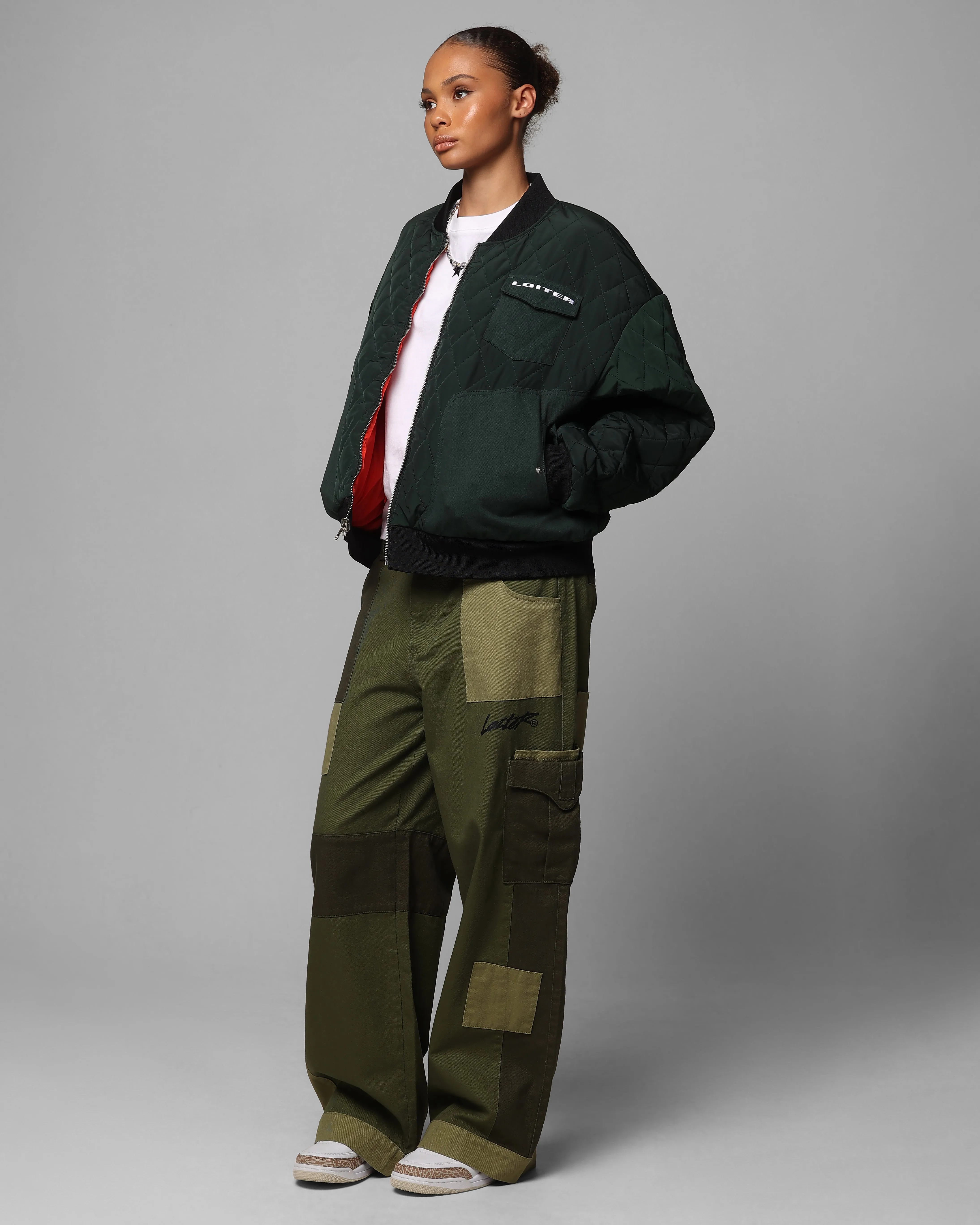 Loiter Cyber Reversible Bomber Jacket Red/Green sold by Culture Kings product image thumbnail 5
