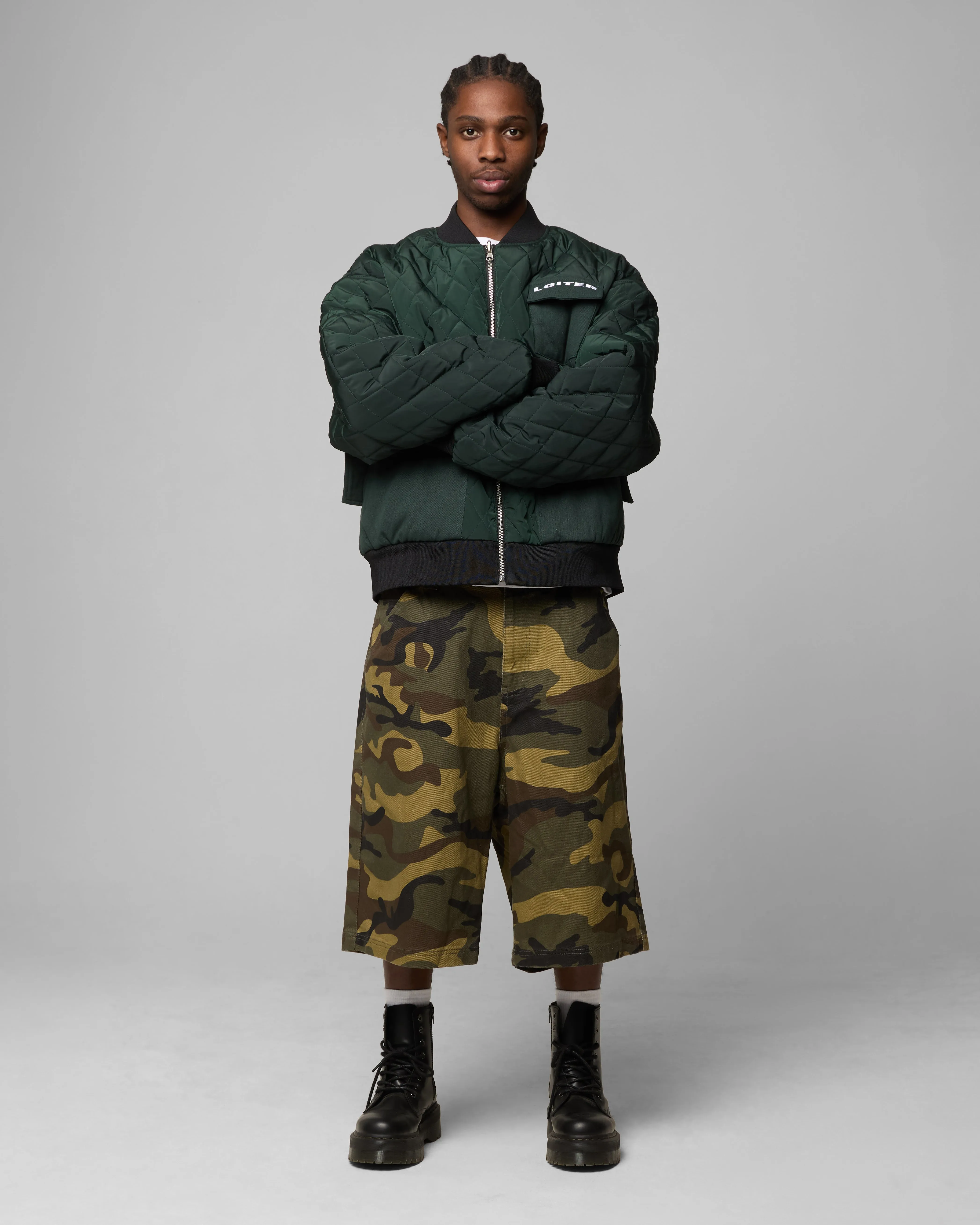 Loiter Cyber Reversible Bomber Jacket Red/Green sold by Culture Kings product image thumbnail 3