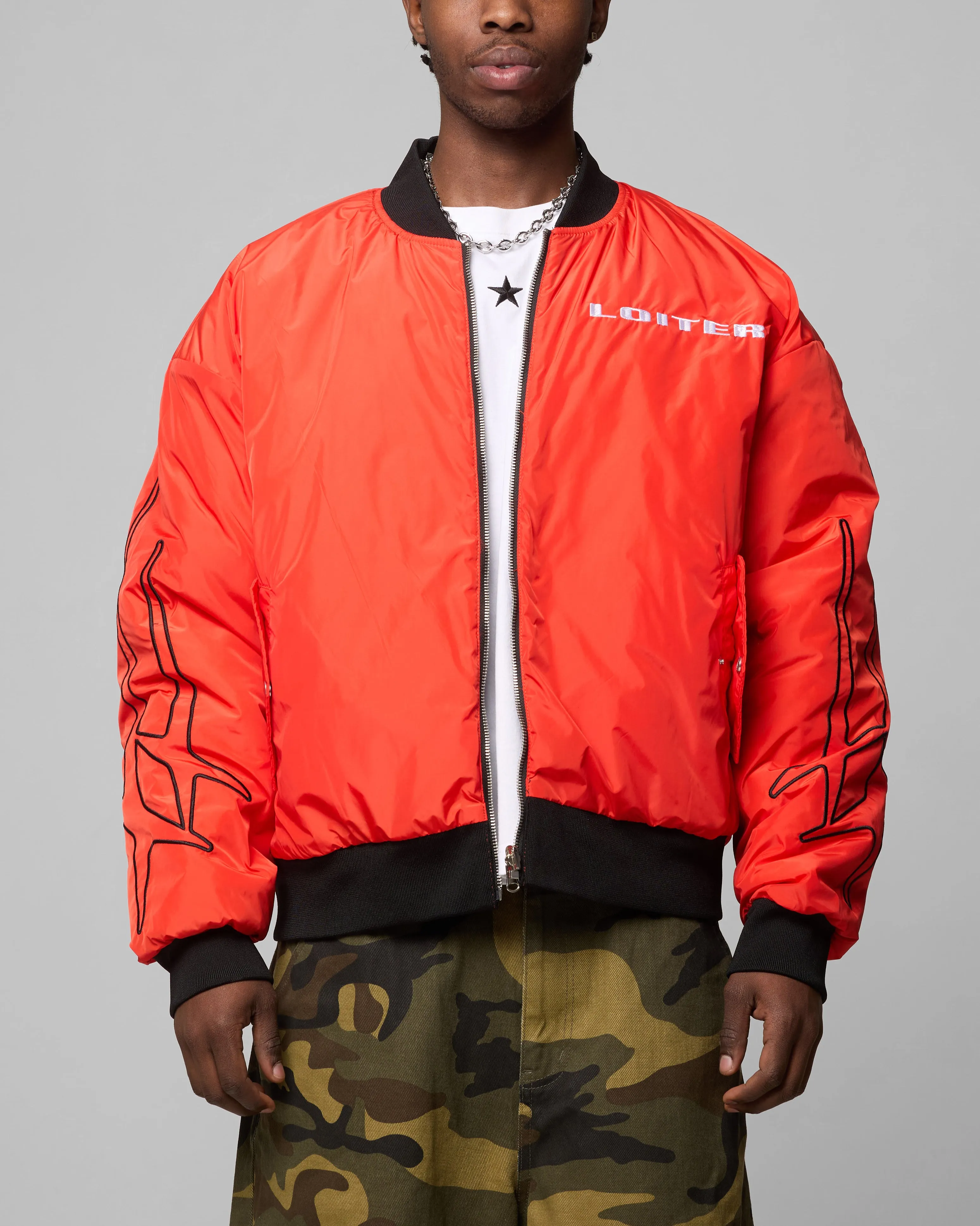 Loiter Cyber Reversible Bomber Jacket Red/Green sold by Culture Kings product image thumbnail 2