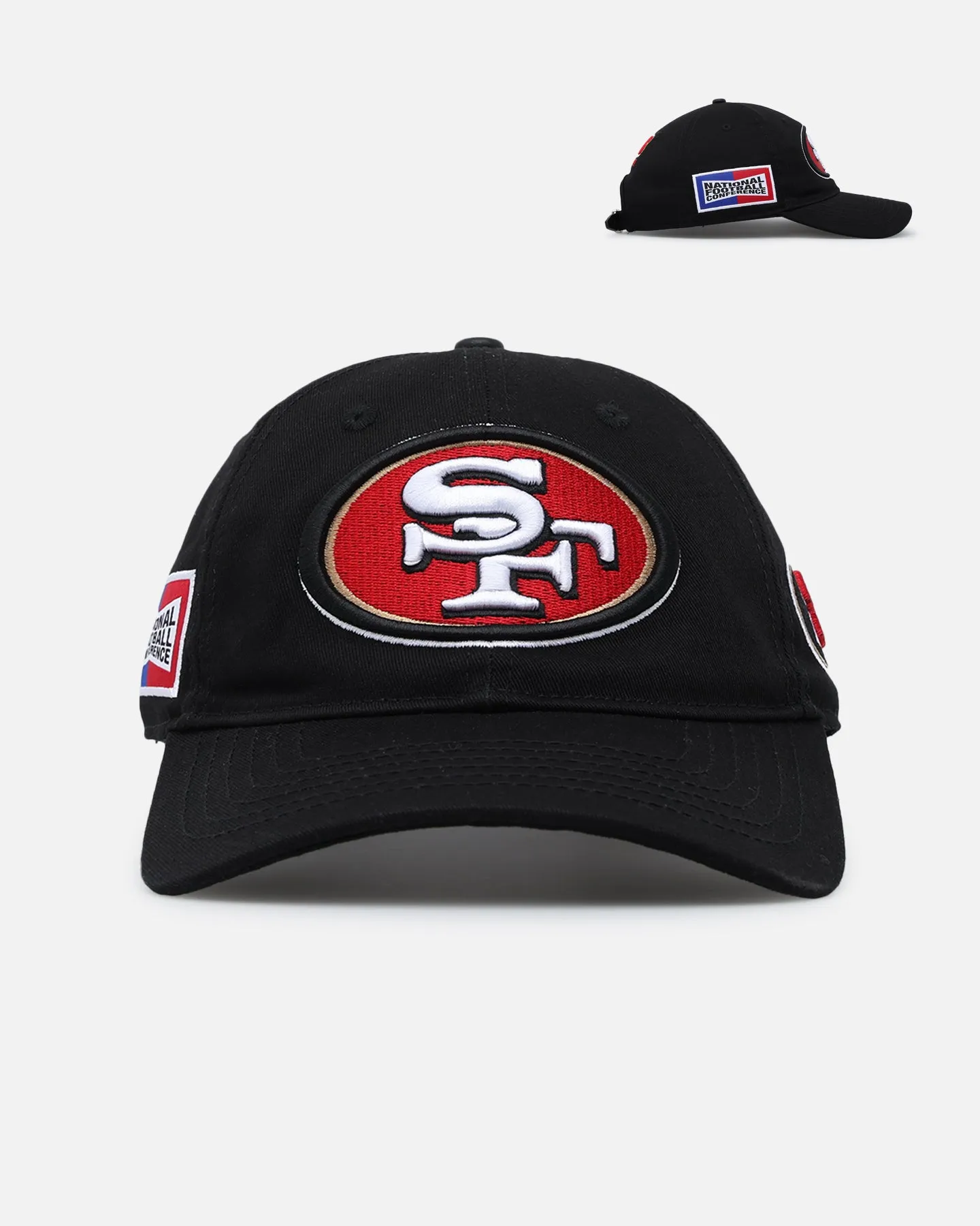 Pro Standard San Francisco 49ers Fast Lane Logo Dad Hat Strapback Black sold by Culture Kings