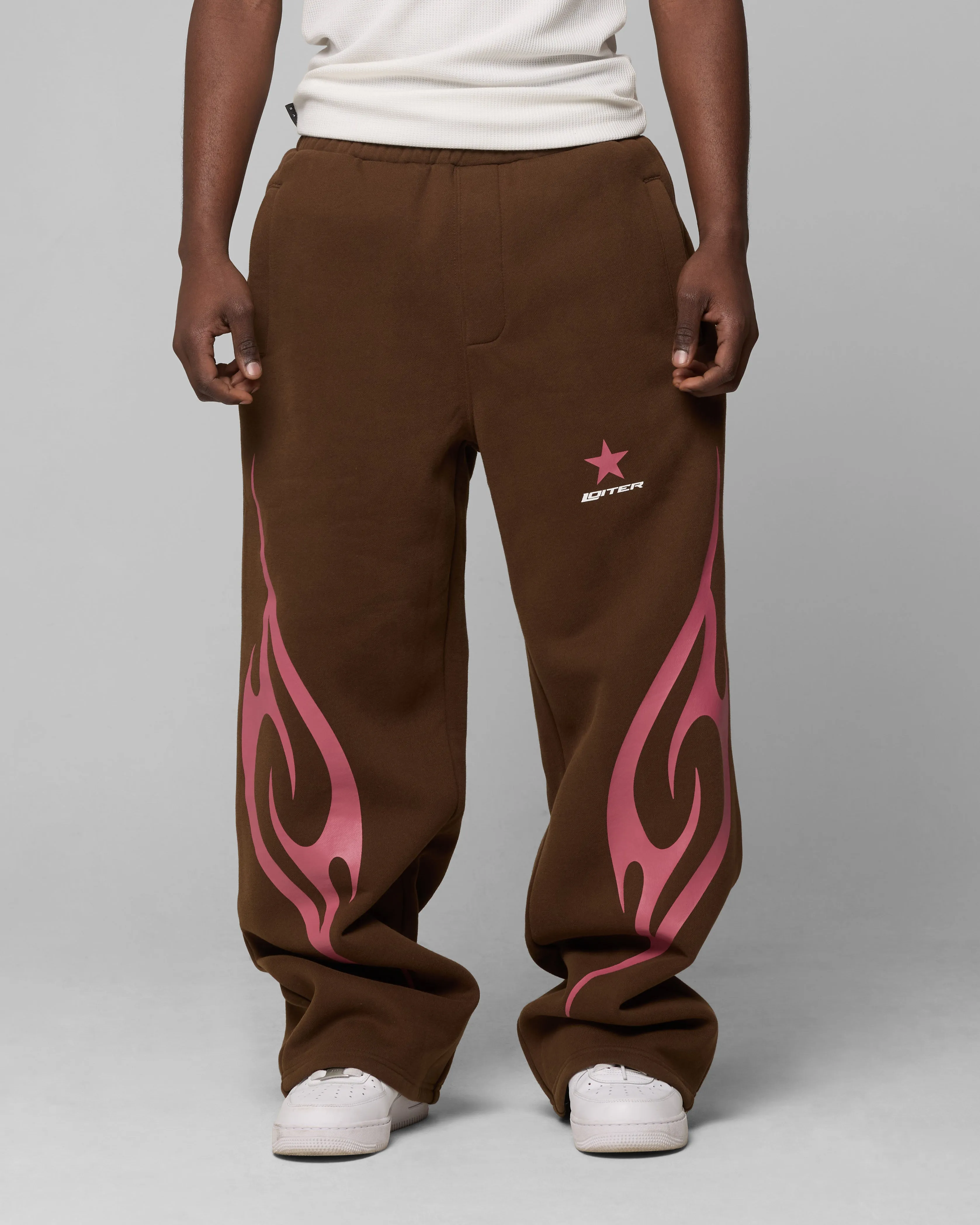Loiter Cyber Sweat Pants Brown sold by Culture Kings