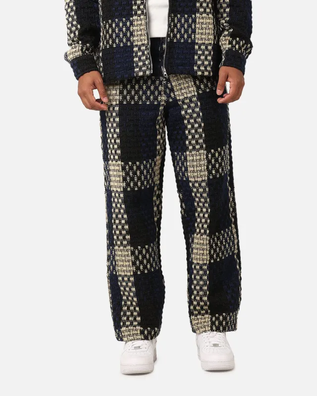 XXIII Textured Weave Pants Blue/Black/Yellow sold by Culture Kings