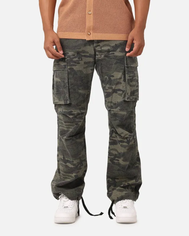 MNML Bootcut Contrast Cargo Pants Camo | Parallel