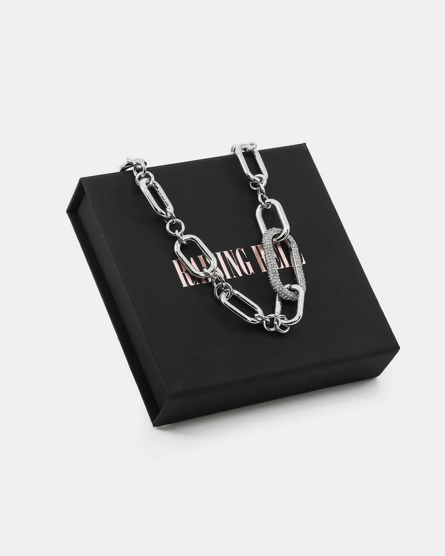 Raising Hell Women's Thick Link Chain Iced White Gold sold by Culture Kings product image thumbnail 2