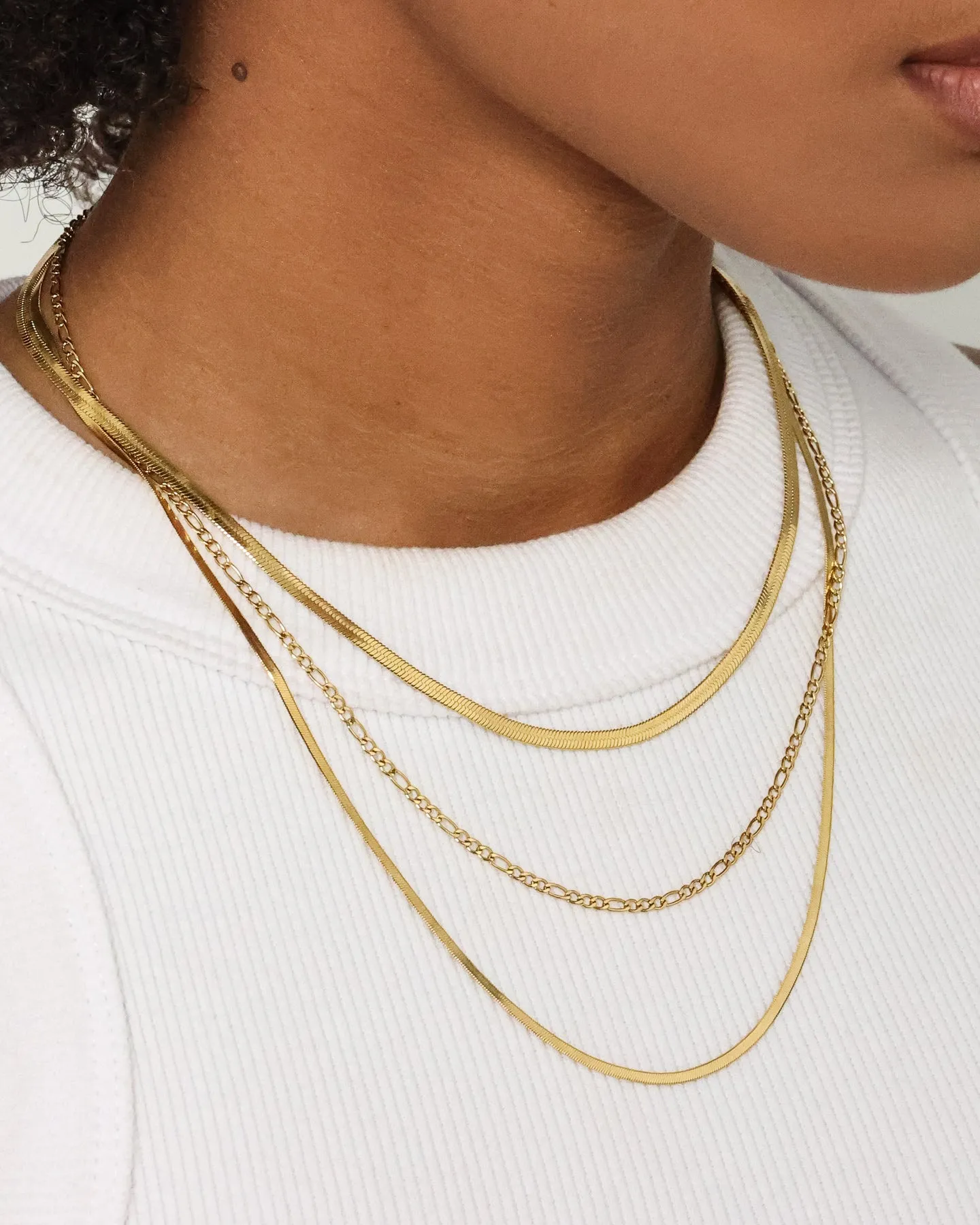 Raising Hell Women's Snake and Figaro Chain Set Gold sold by Culture Kings product image thumbnail 4