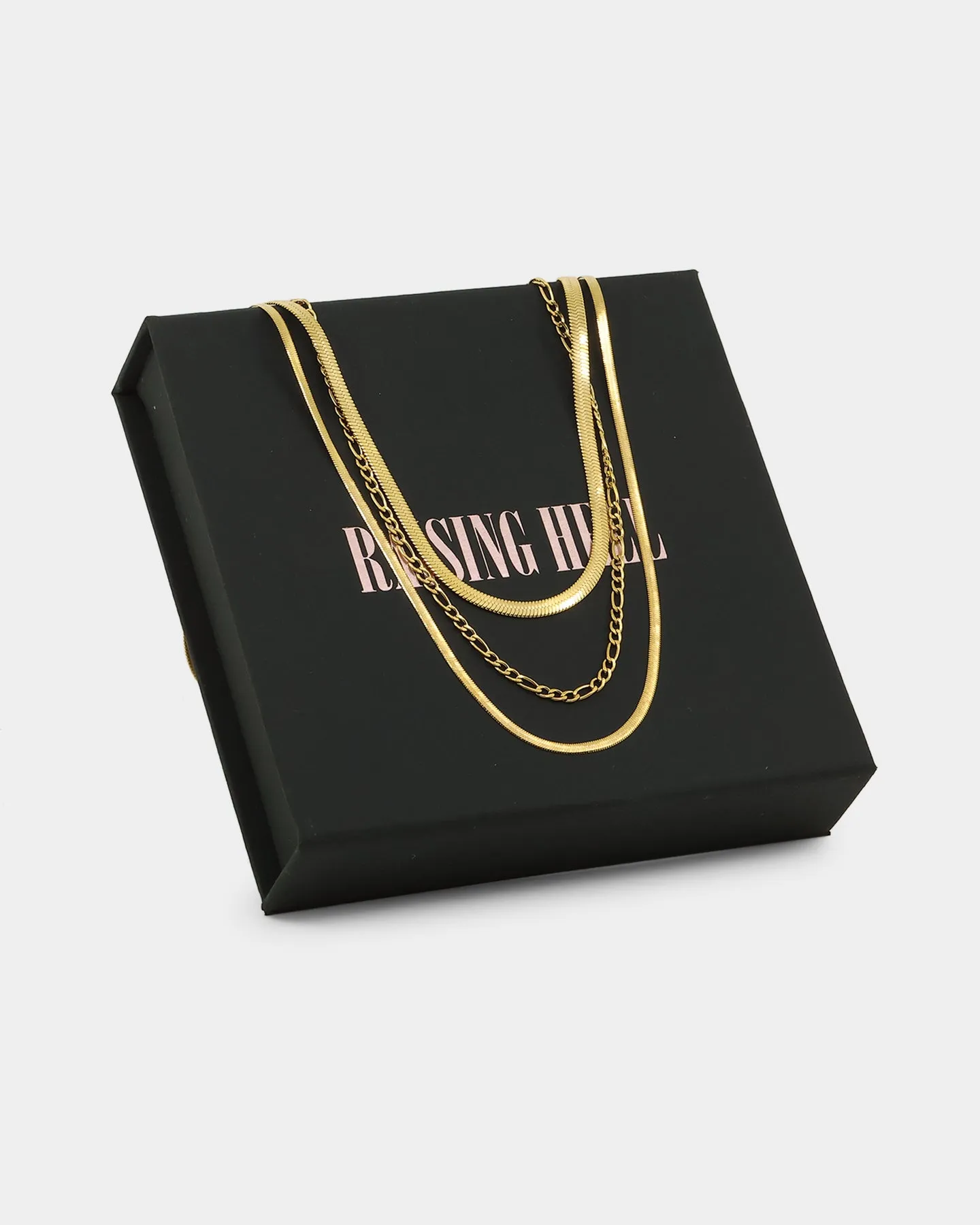 Raising Hell Women's Snake and Figaro Chain Set Gold sold by Culture Kings product image thumbnail 5