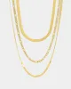 Raising Hell Women's Snake and Figaro Chain Set Gold sold by Culture Kings