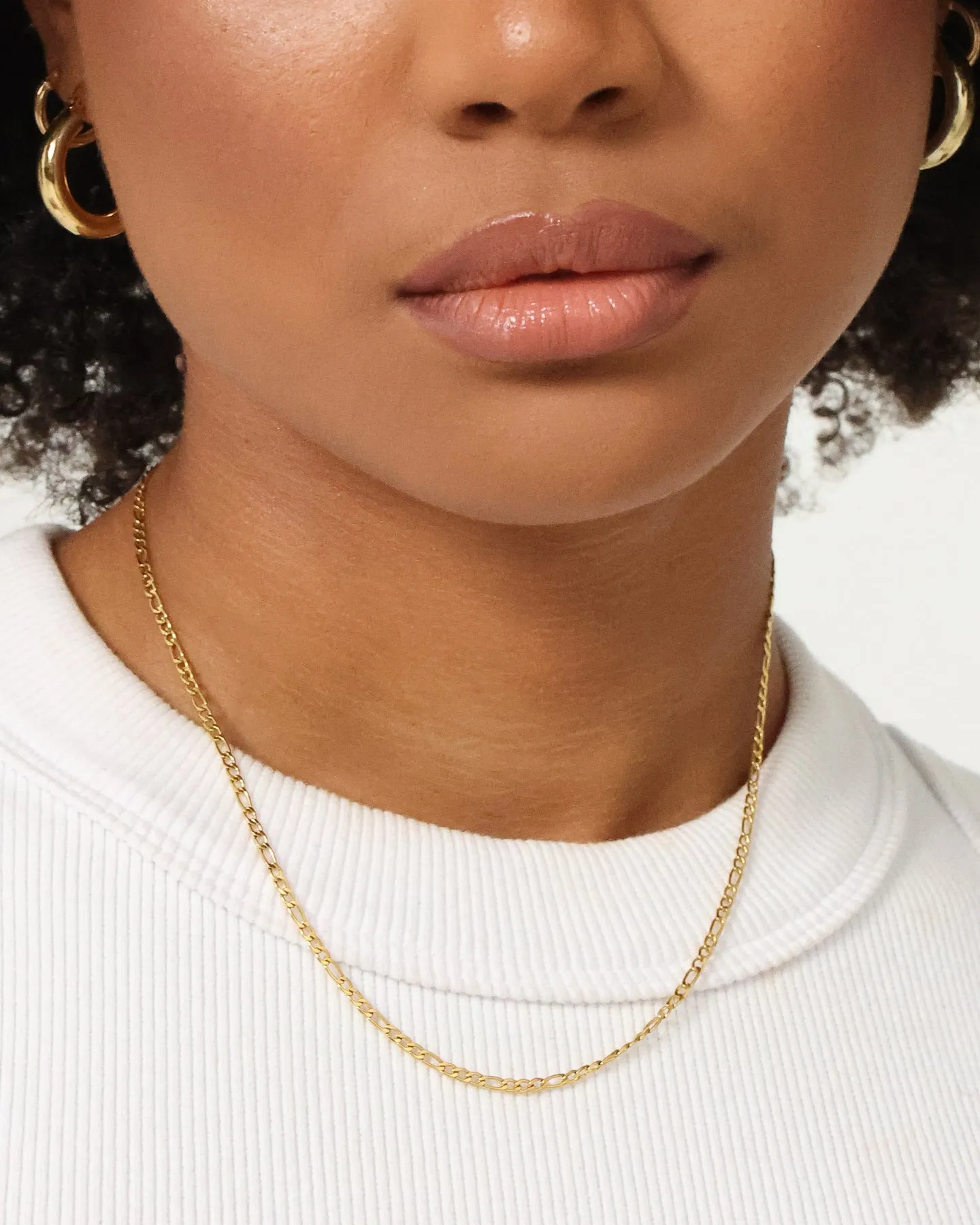 Raising Hell Women's Customisable Figaro Necklace Gold sold by Culture Kings