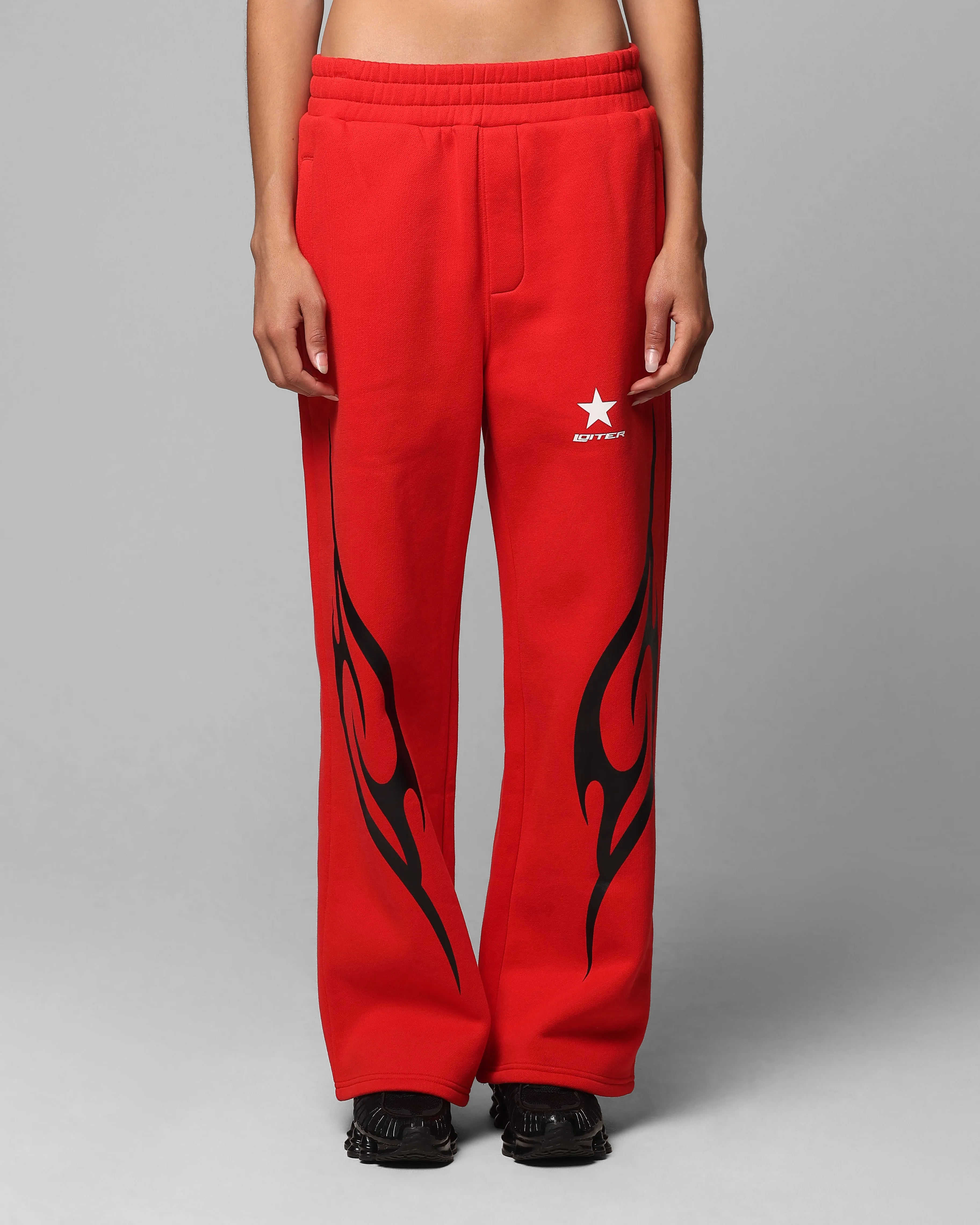 Loiter Cyber Sweat Pants Red sold by Culture Kings