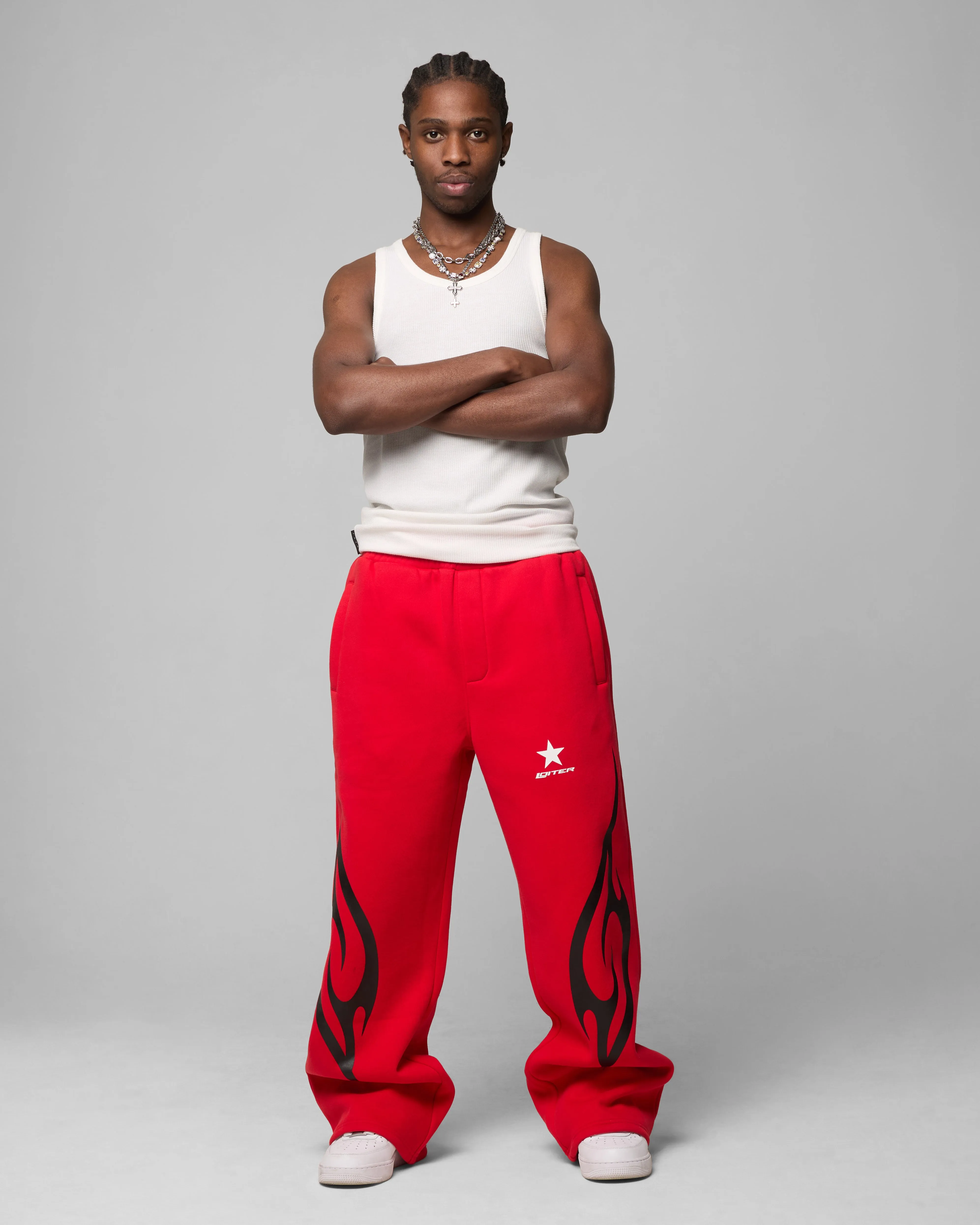 Loiter Cyber Sweat Pants Red sold by Culture Kings product image thumbnail 2
