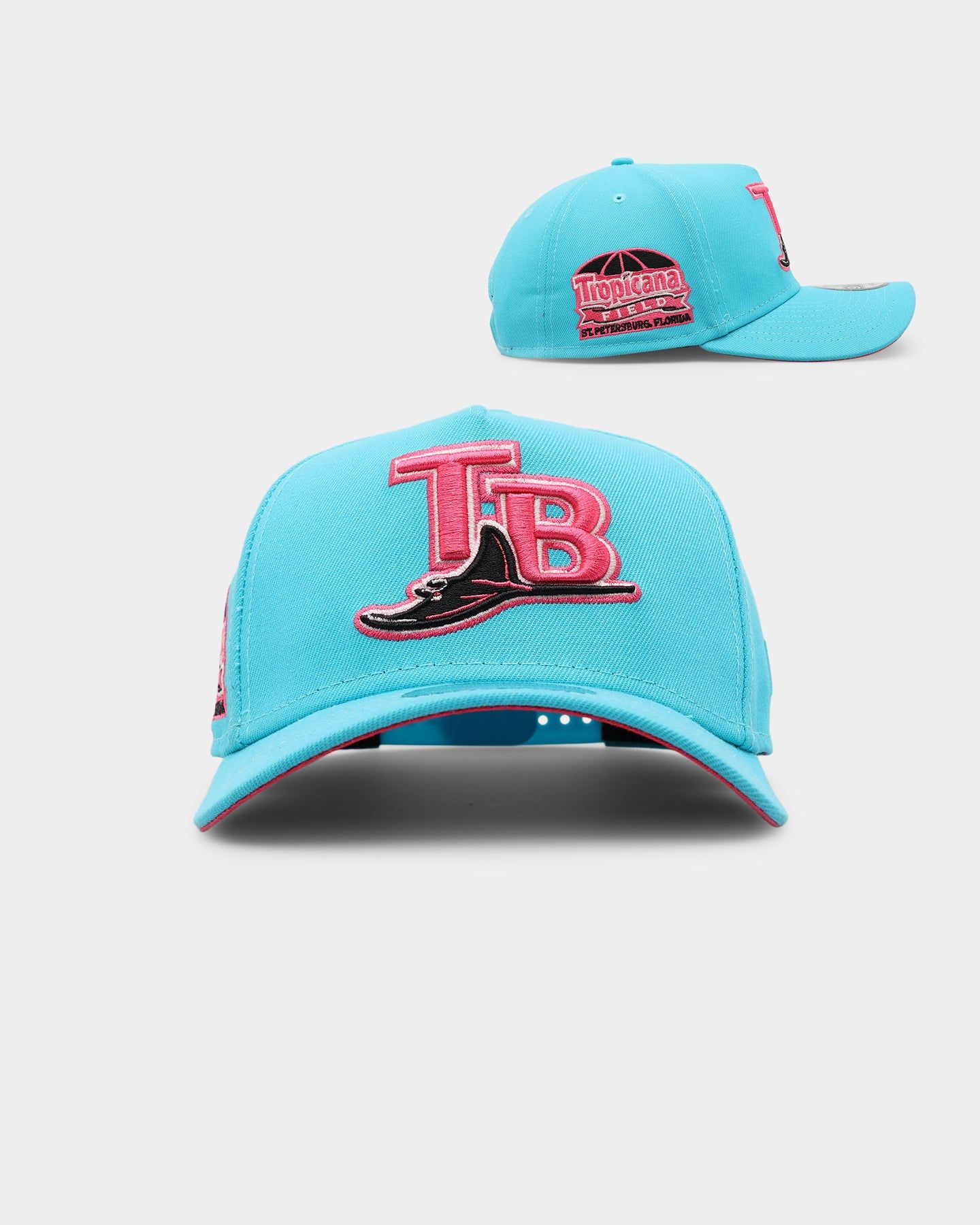 New Era Tampa Bay Rays 'Neon Vice' 9FORTY A-Frame Snapback Neon Blue sold by Culture Kings
