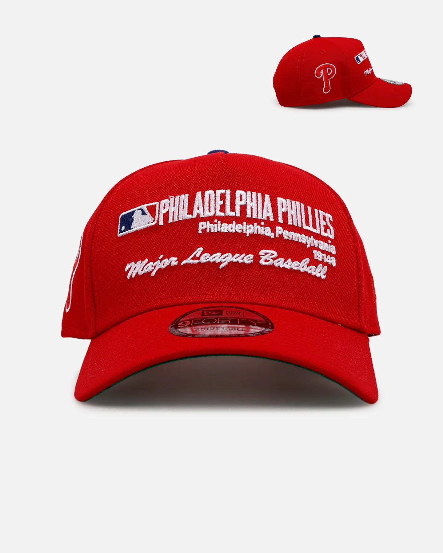 New Era Philadelphia Phillies 'Workleague' 9FORTY A-Frame Snapback Red sold by Culture Kings